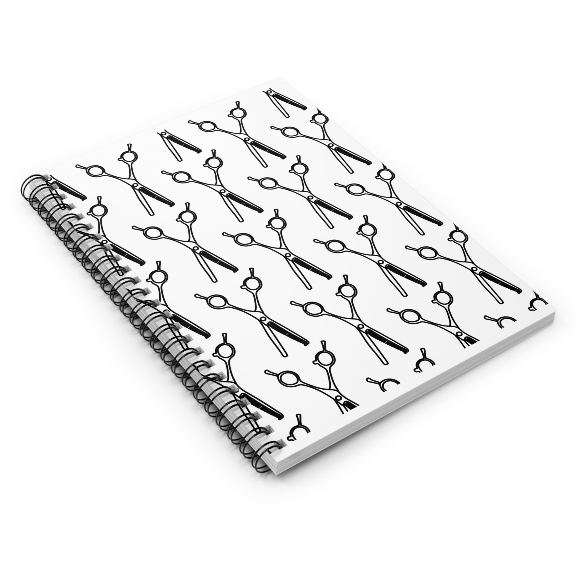 Shears Pattern Spiral Notebook | Ruled Notebook