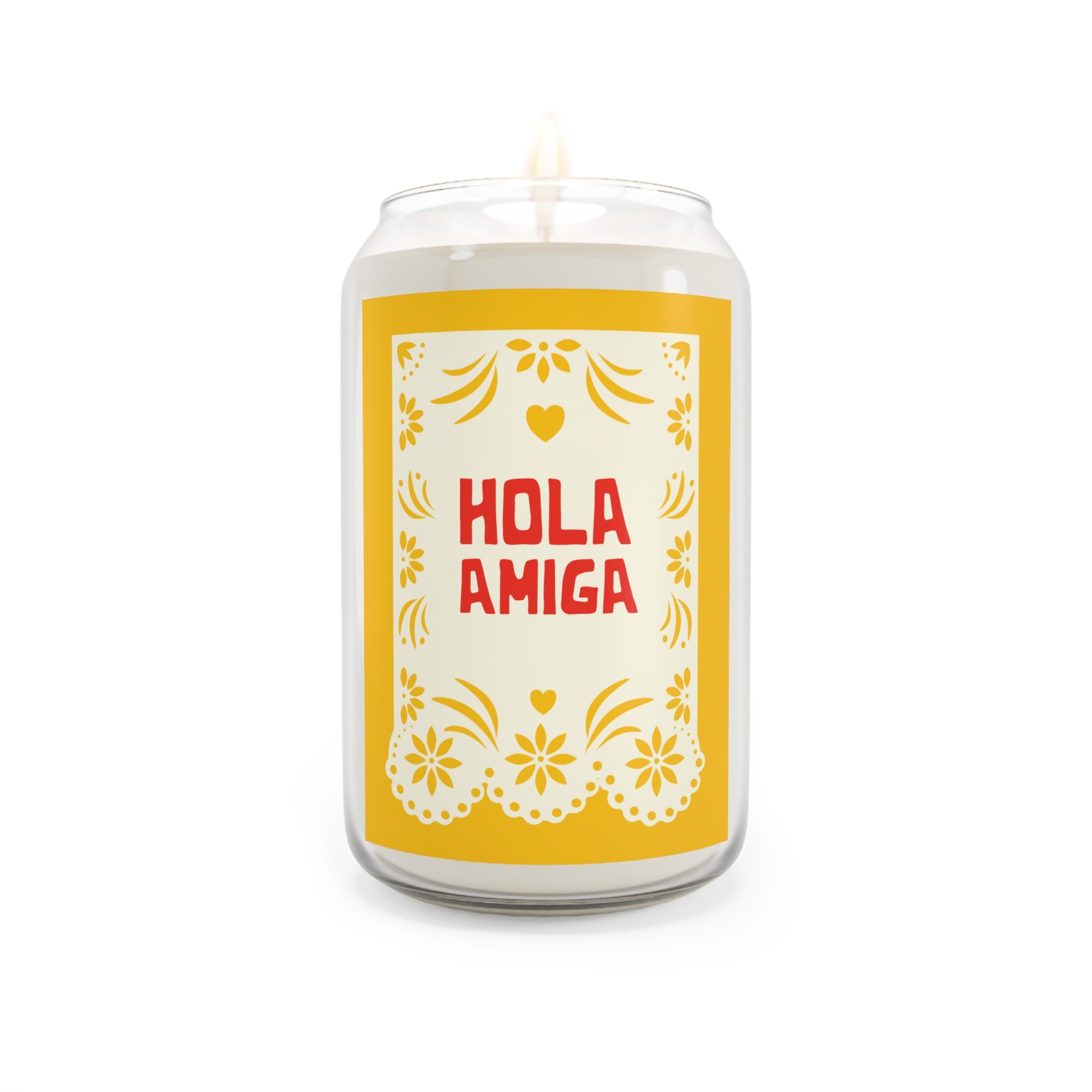 Hola Amiga Scented Soy Candle – 13.75oz Fiesta Floral Jar