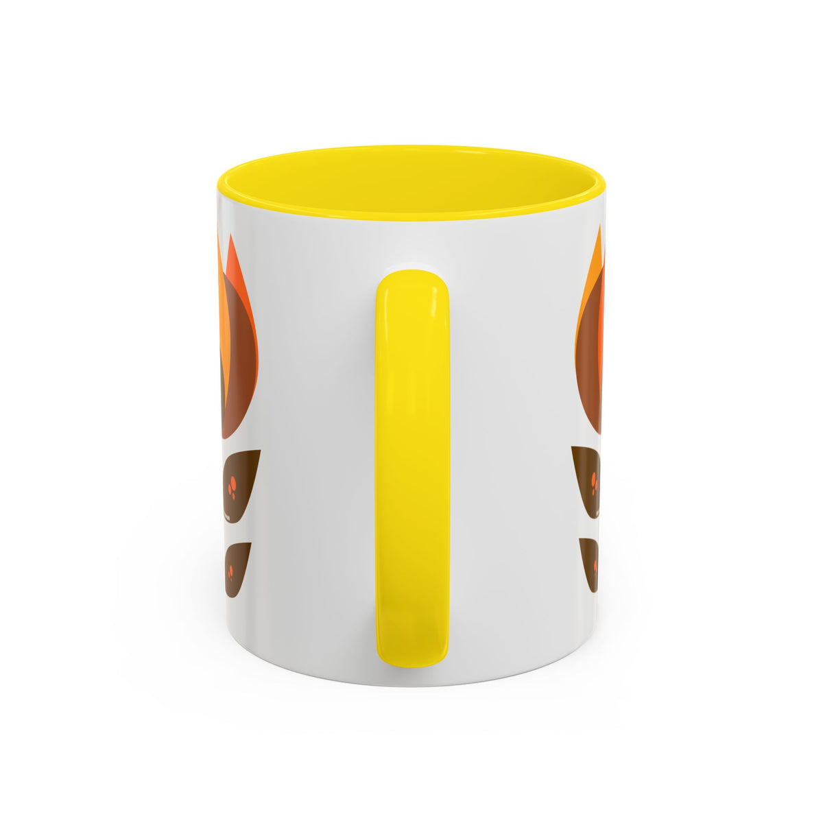 Retro Mid-Century Modern Floral Accent Coffee Mug
