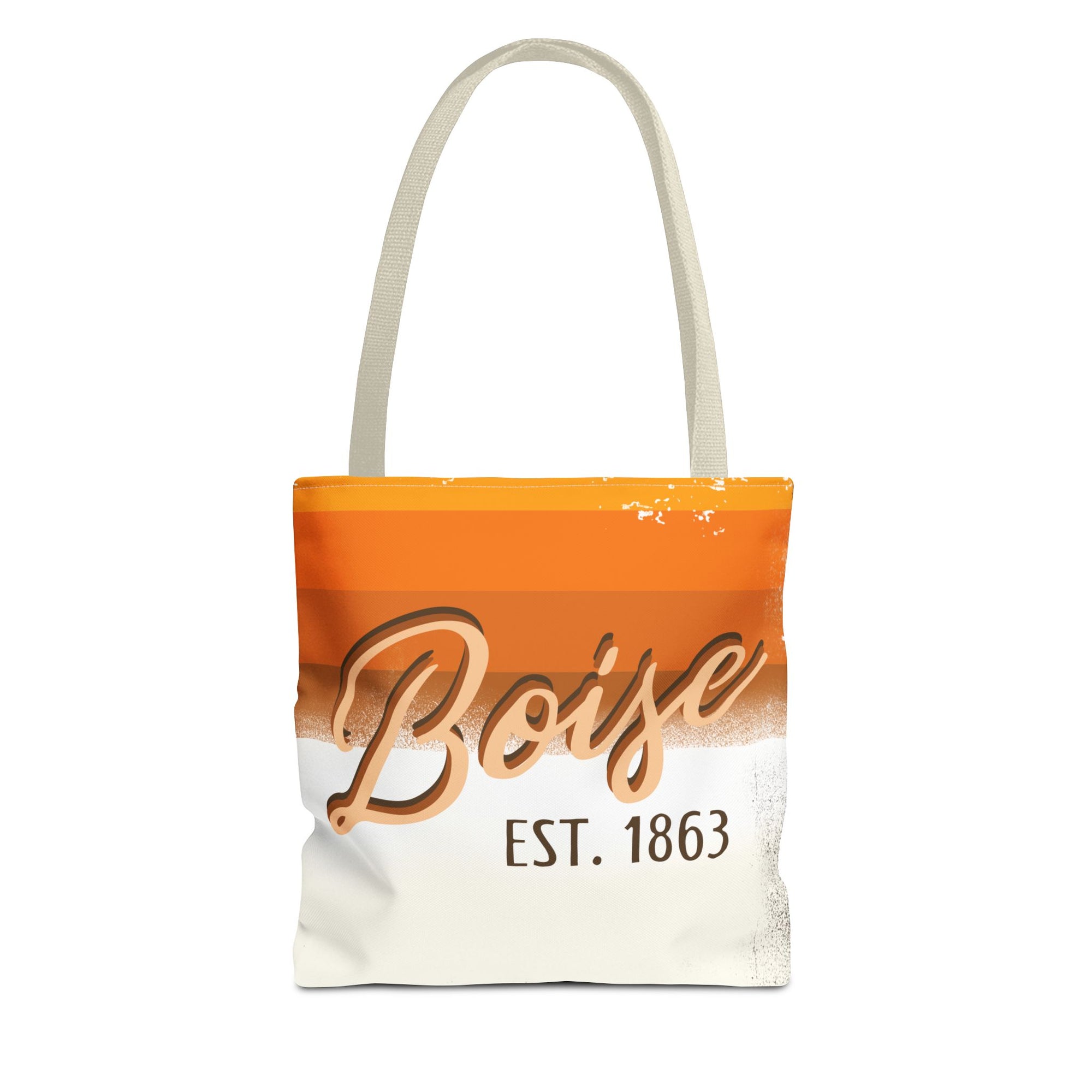 Boise Est. 1863 Tote Bag — Retro Orange City Pride Tote