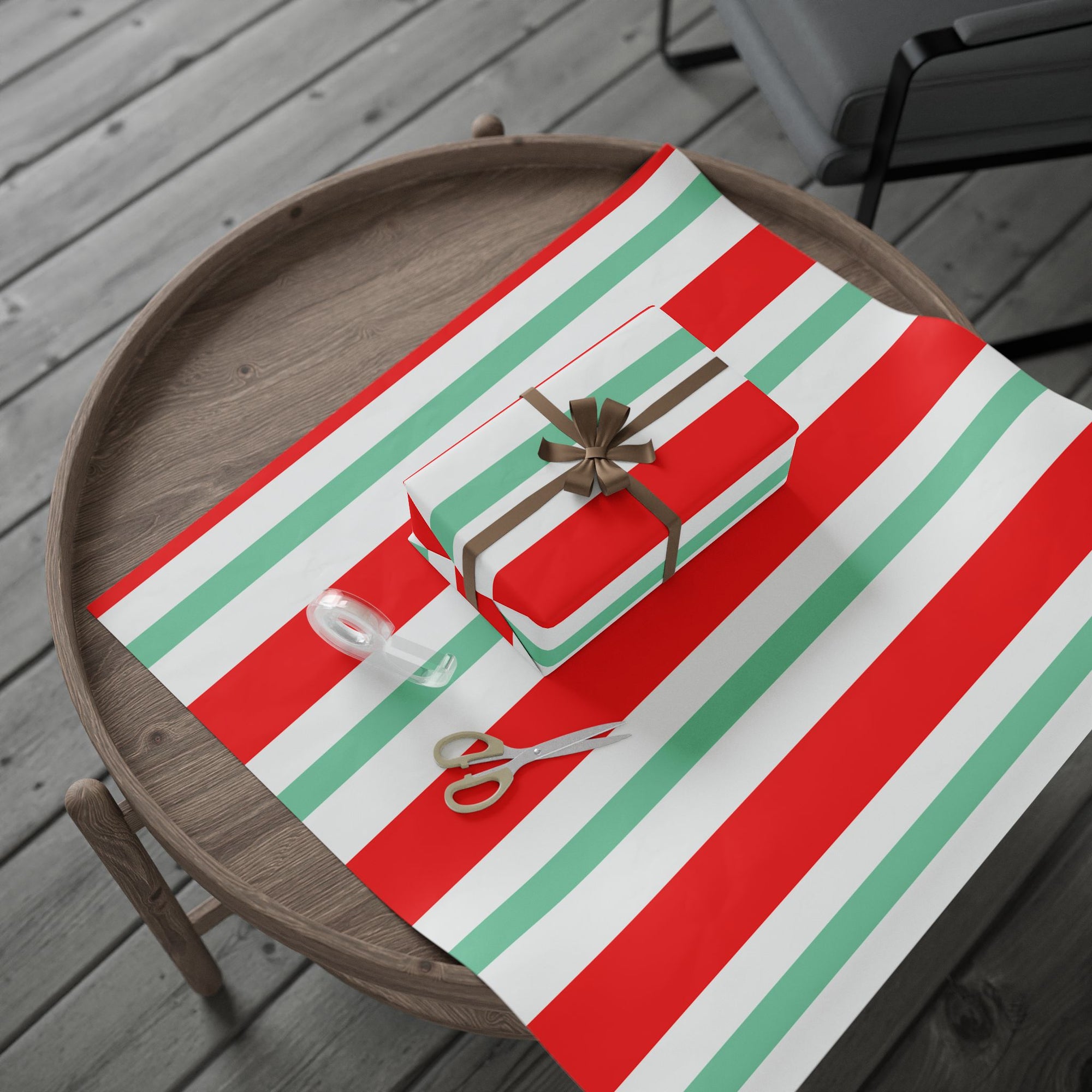 Striped Wrapping Paper for Holidays and Celebrations