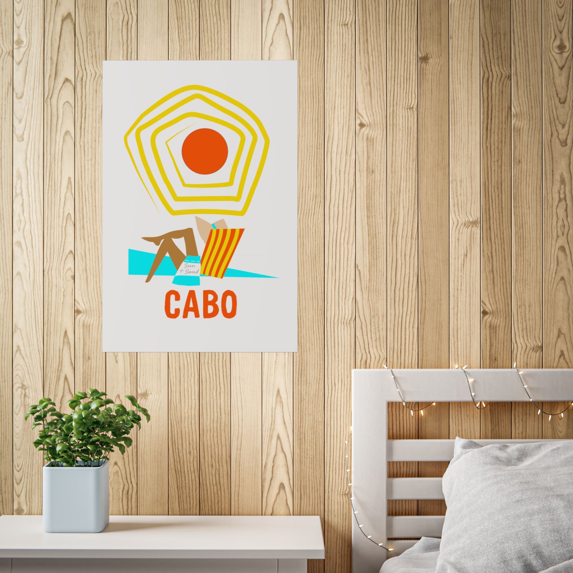 Cabo Beach Poster Art, Unframed Travel Decor, Summer Vibes Wall Art, Home Decoration Gift, Coastal Living Inspiration