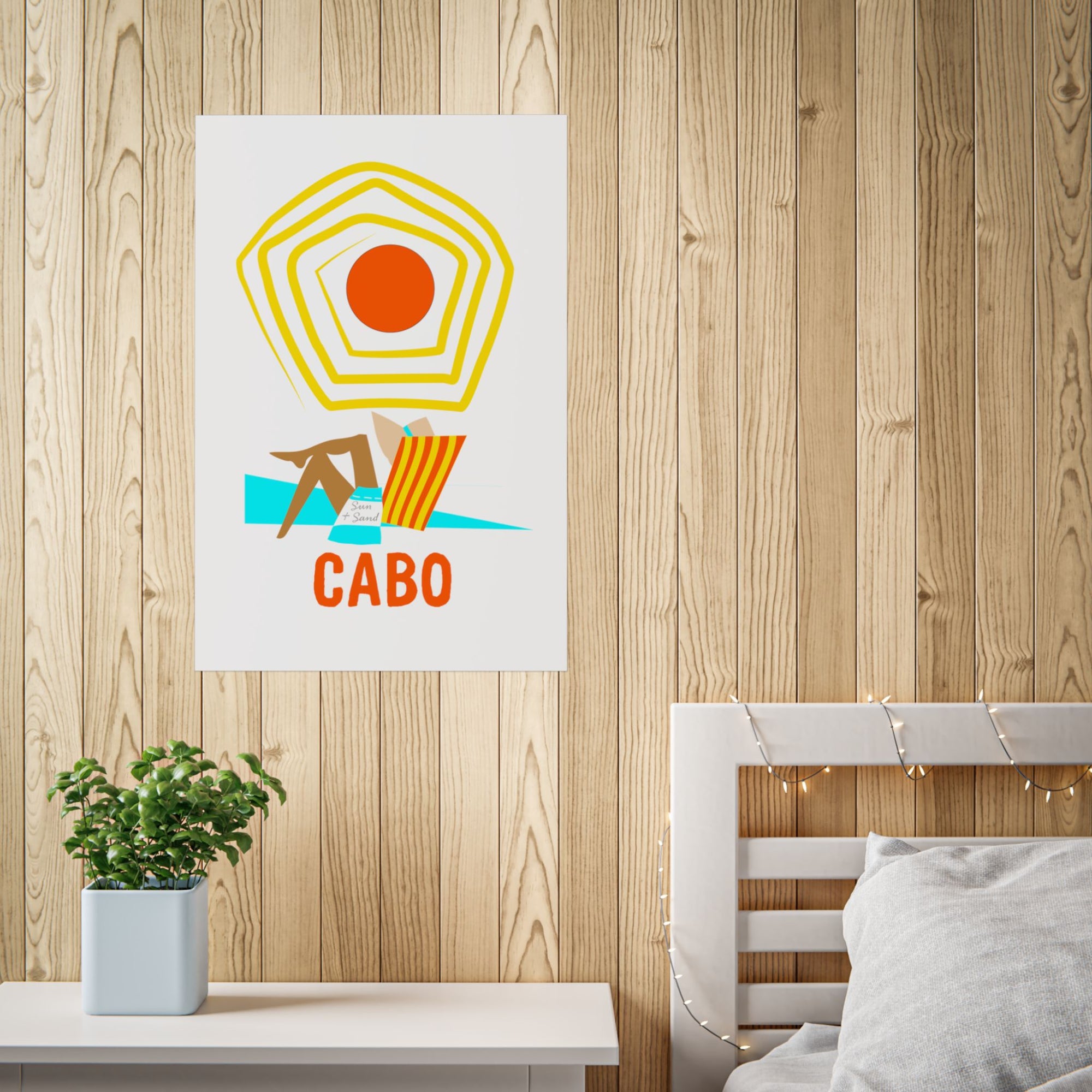Cabo Beach Poster Art, Unframed Travel Decor, Summer Vibes Wall Art, Home Decoration Gift, Coastal Living Inspiration