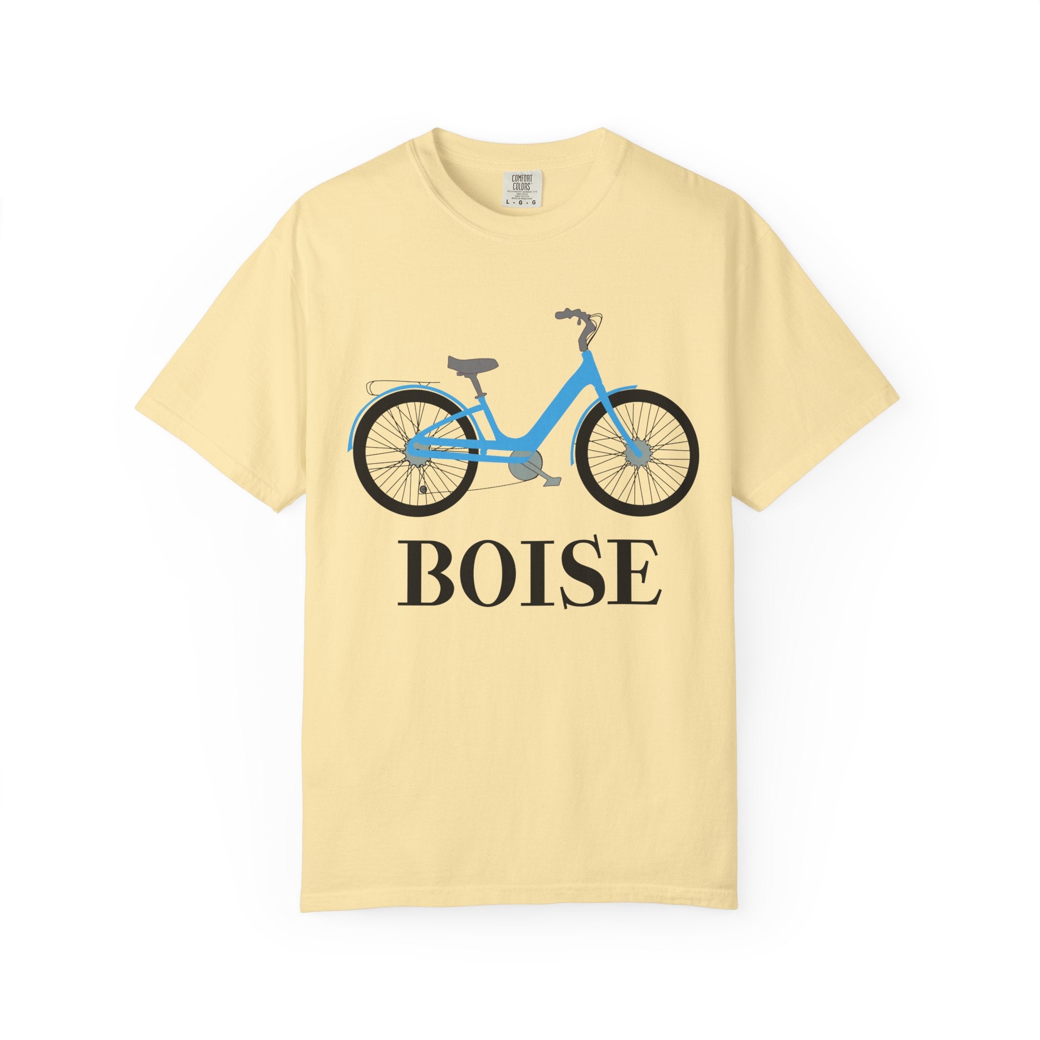 Boise Bicycle T-Shirt, Casual Bike Apparel, Gift for Cycling Enthusiasts, Comfortable Summer Tee, Unisex Graphic T-Shirt