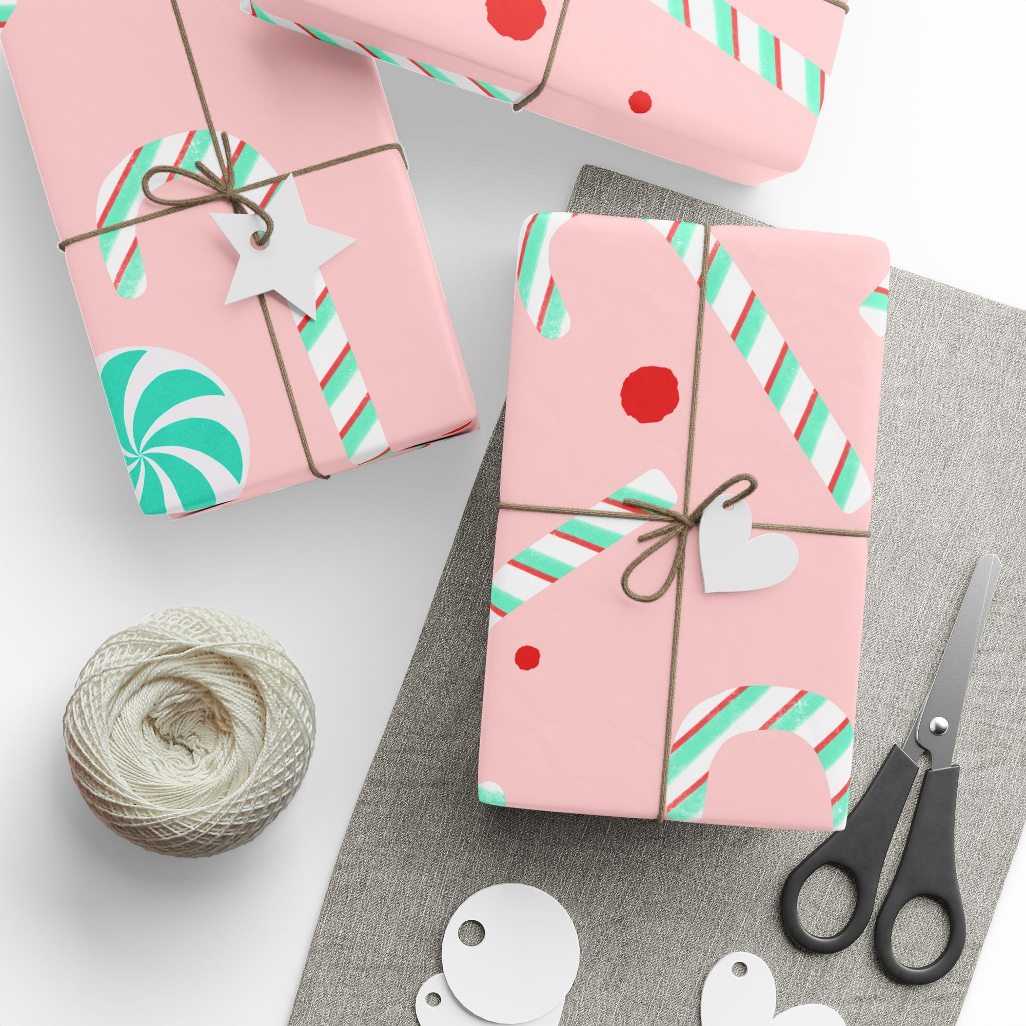 Retro Peppermint Wrapping Paper