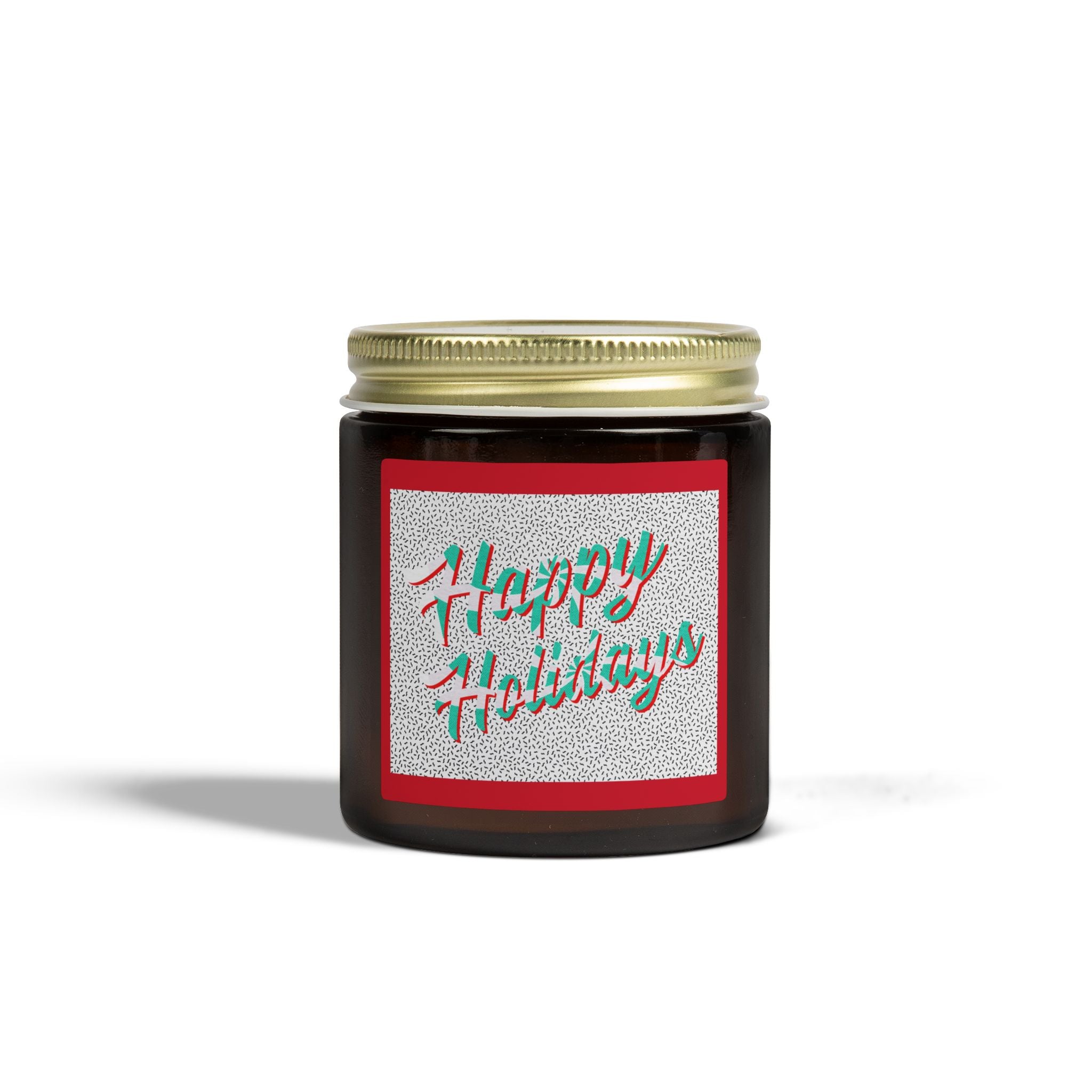 Happy Holiday Peppermint Stripe Candle