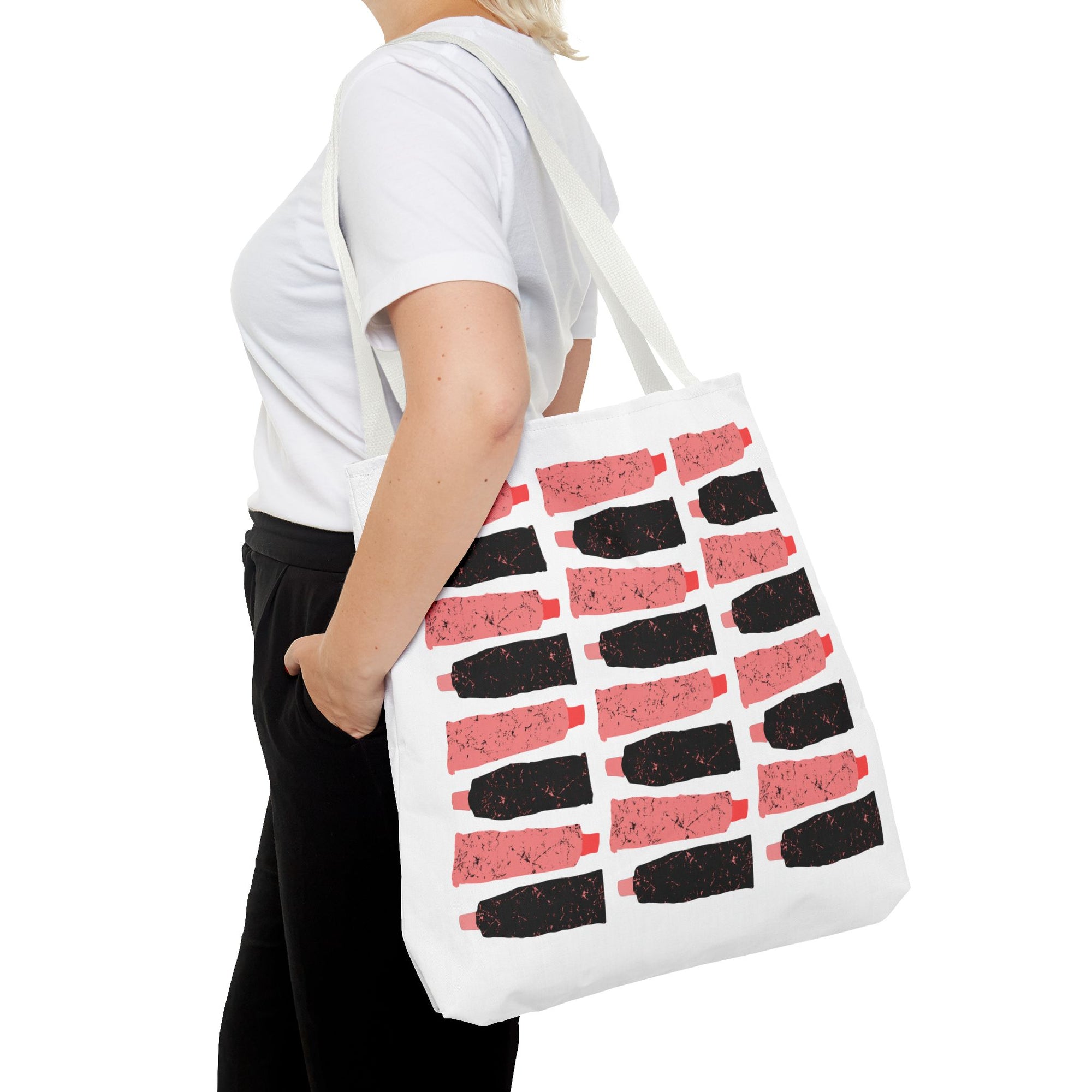 Hair Stylist Scissors & Comb Pattern Tote Bag — Salon Tools All-Over Print
