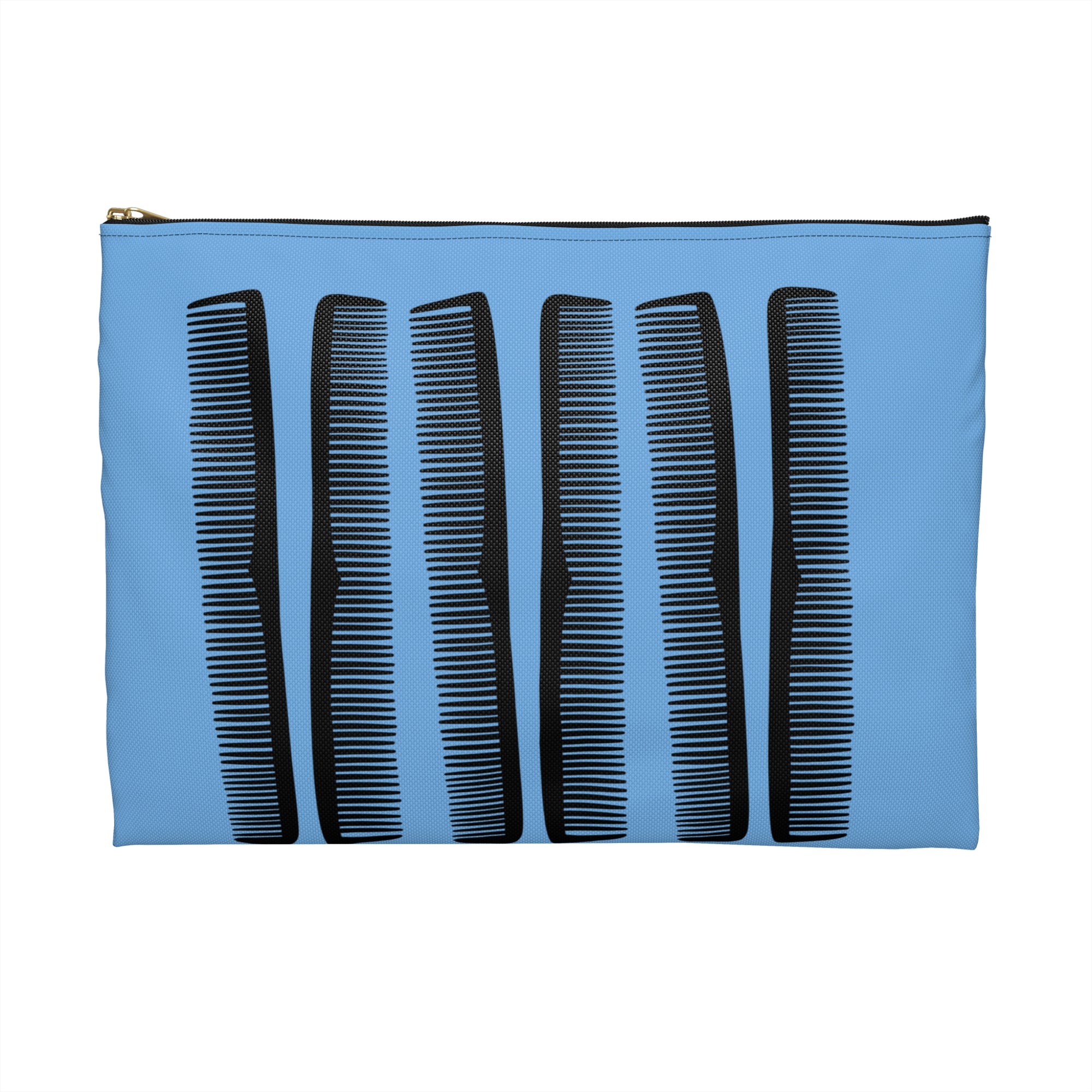 Comb Blue Comb Pattern Accessory Pouch