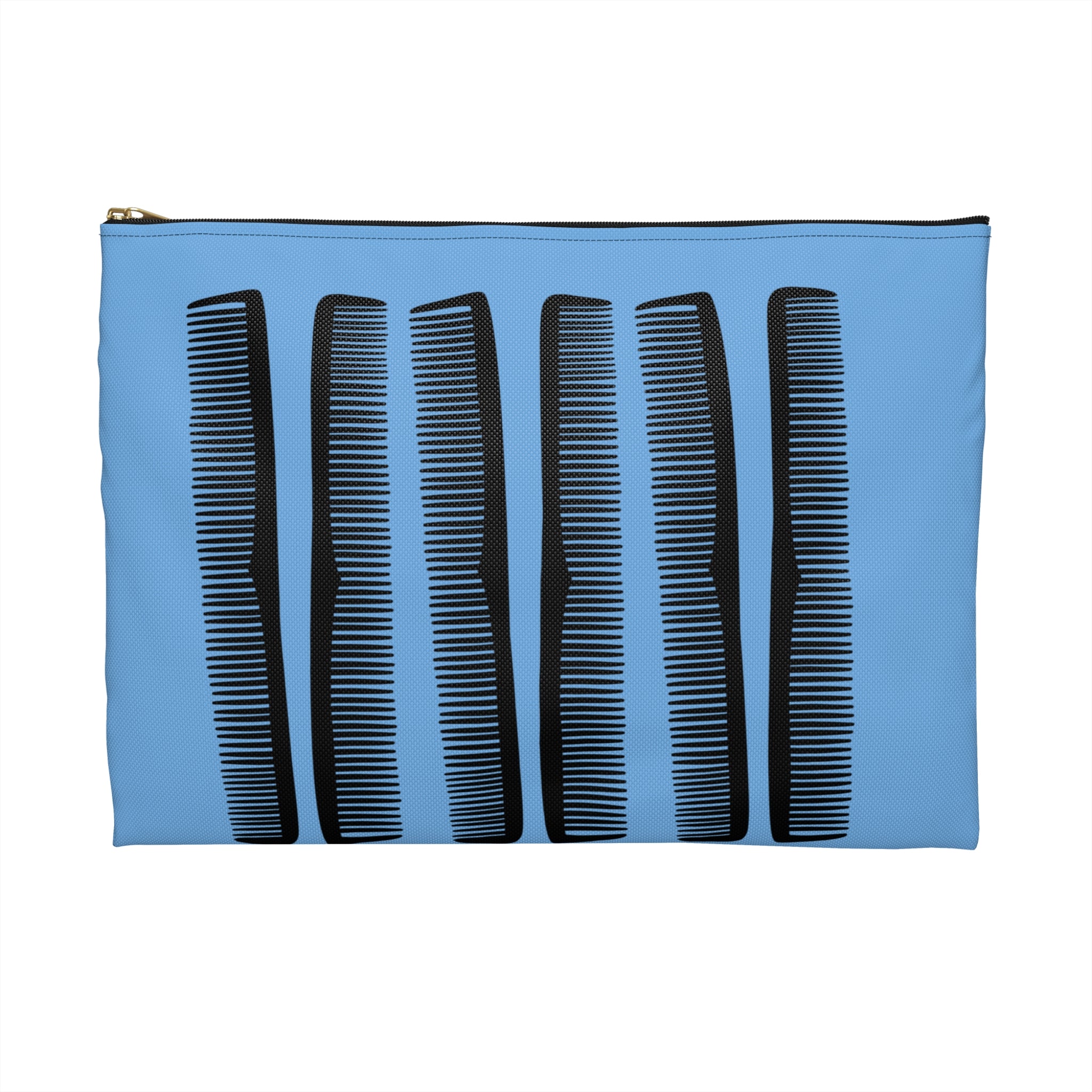 Comb Blue Comb Pattern Accessory Pouch