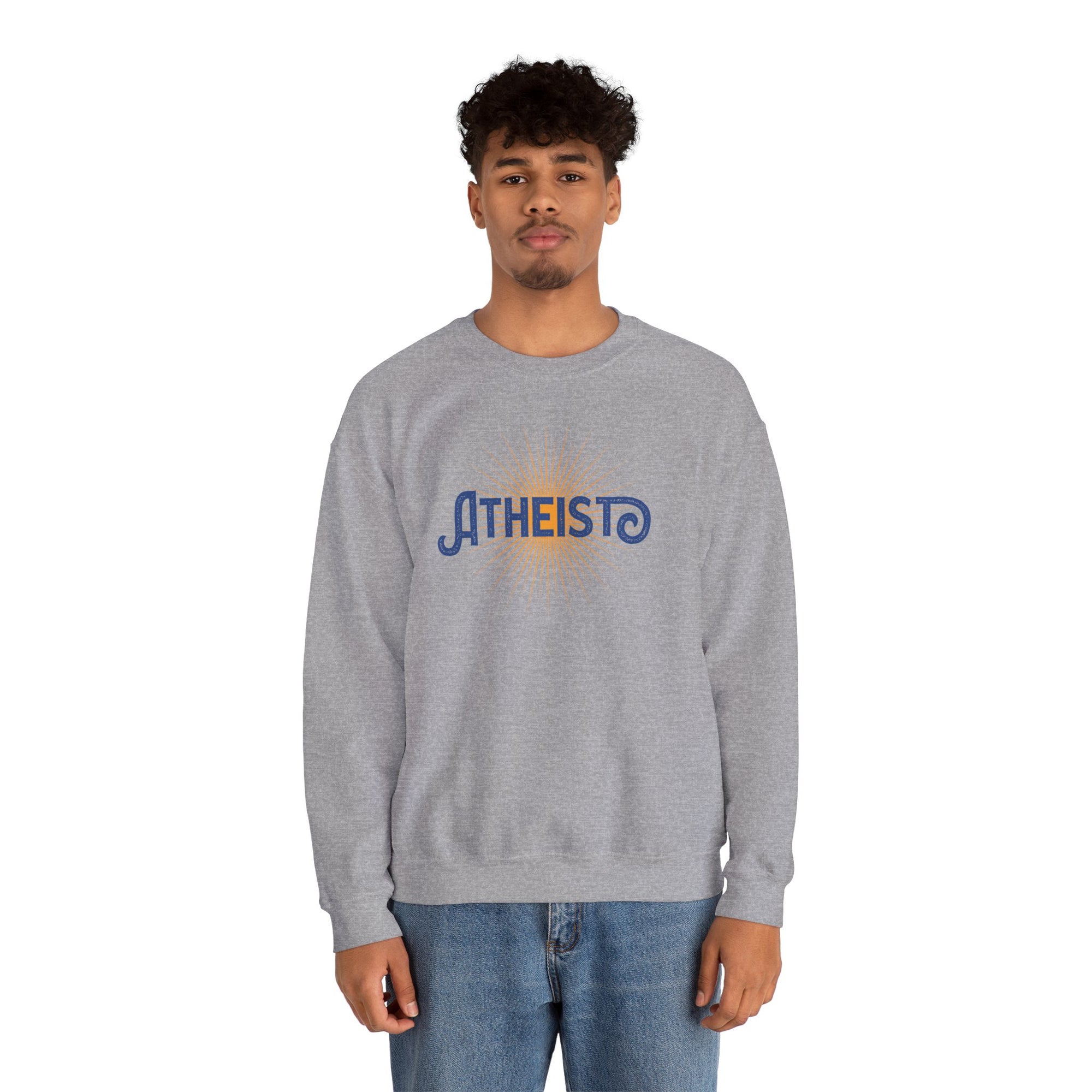 Atheist Retro Sun Crewneck Sweatshirt