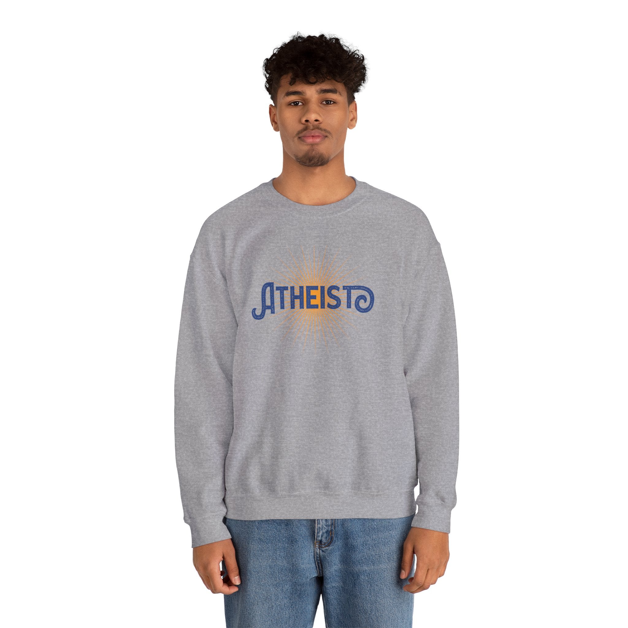 Atheist Retro Sun Crewneck Sweatshirt