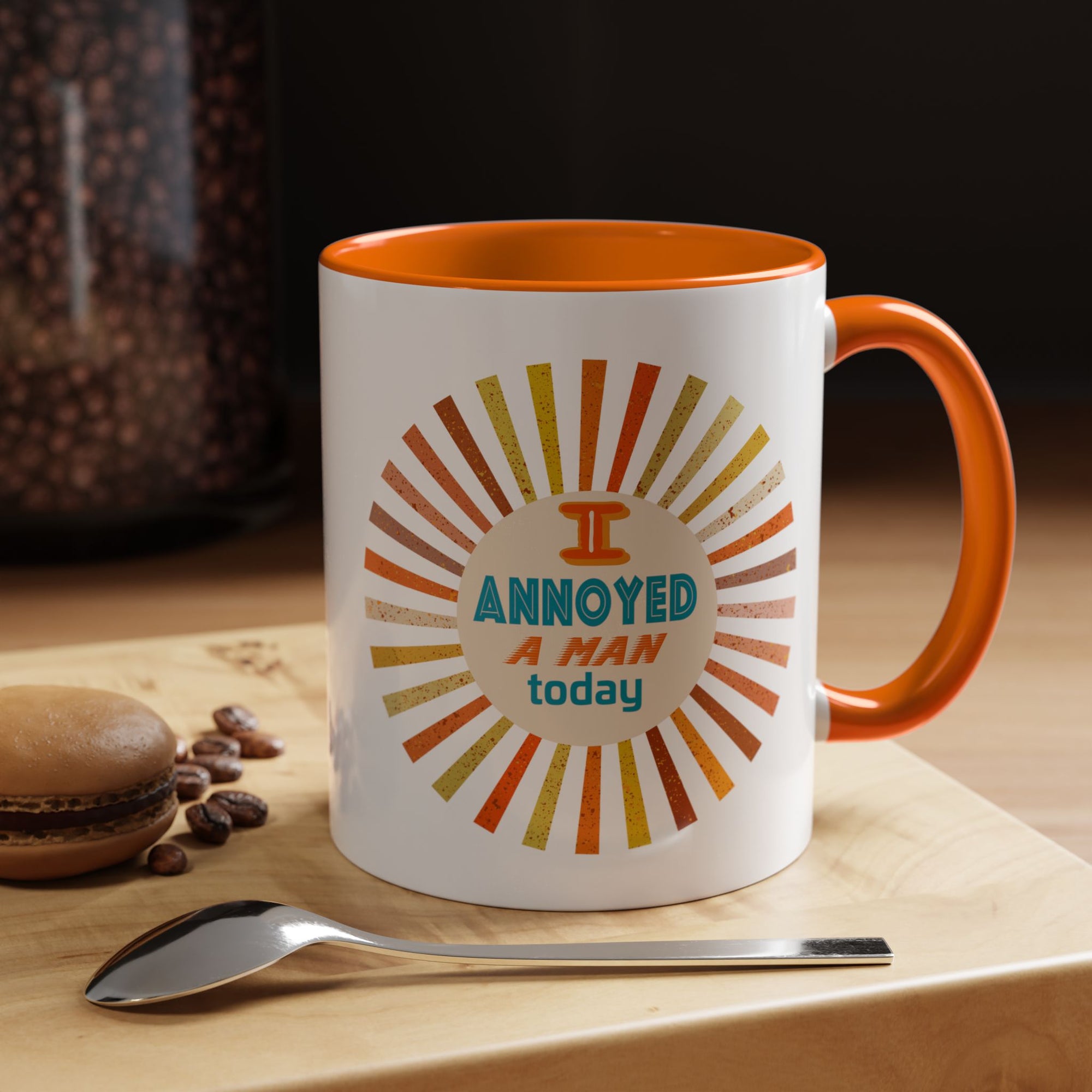 I Annoyed a Man Today, Retro Sunburst Coffee Mug