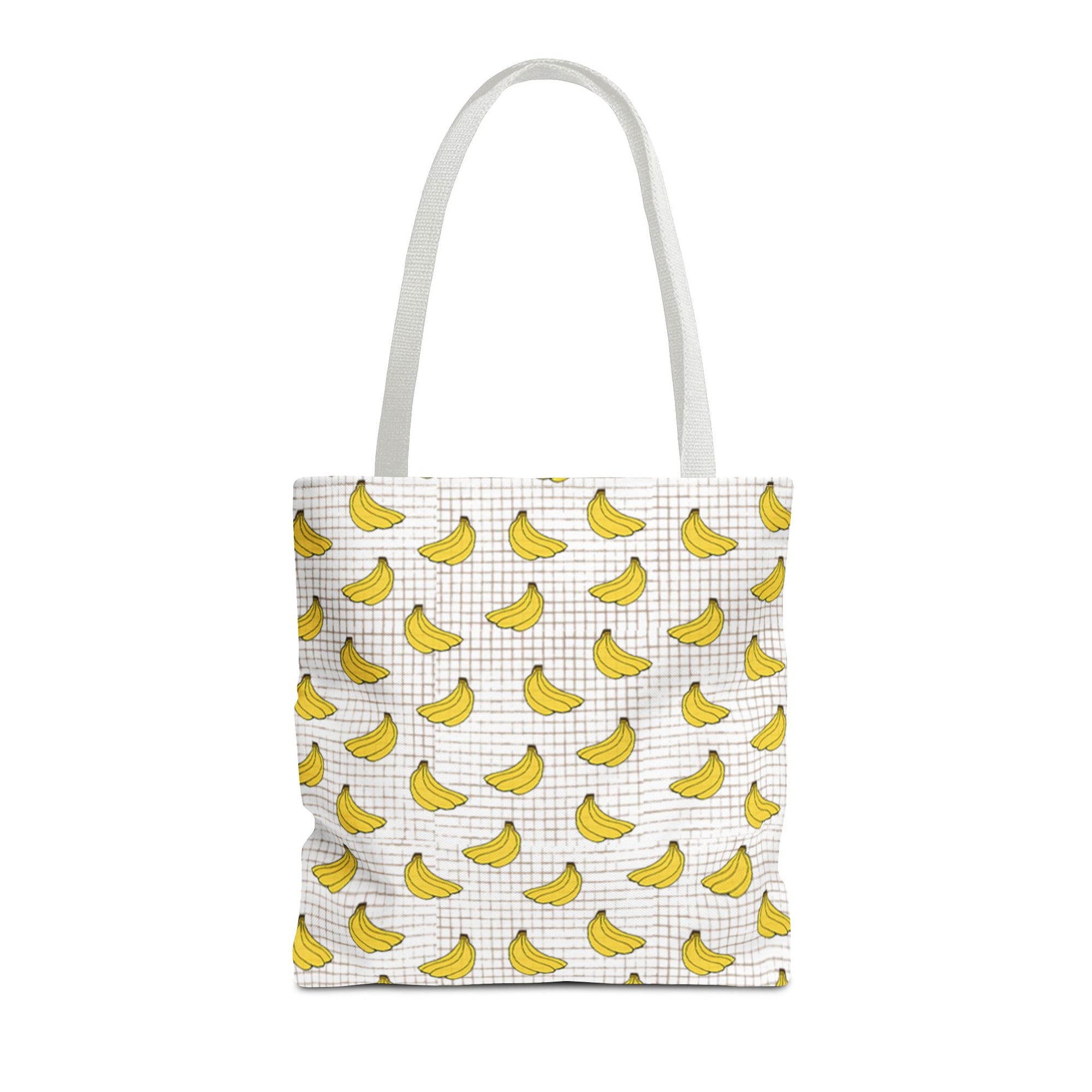 Bananas Pattern Tote Bag — Cute Yellow Fruit Print All-Over-Print Shopper