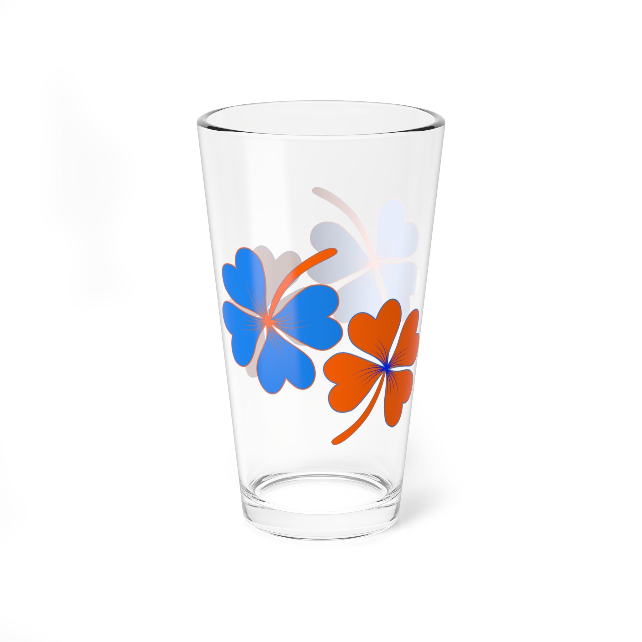 Lucky Boise Blue & Orange Mixing Glass, 16oz