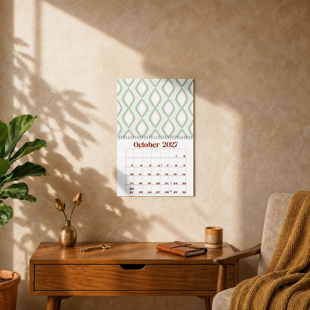 Copy of 2027 Modern Geometric Wall Calendar — Abstract Shapes Monthly Planner