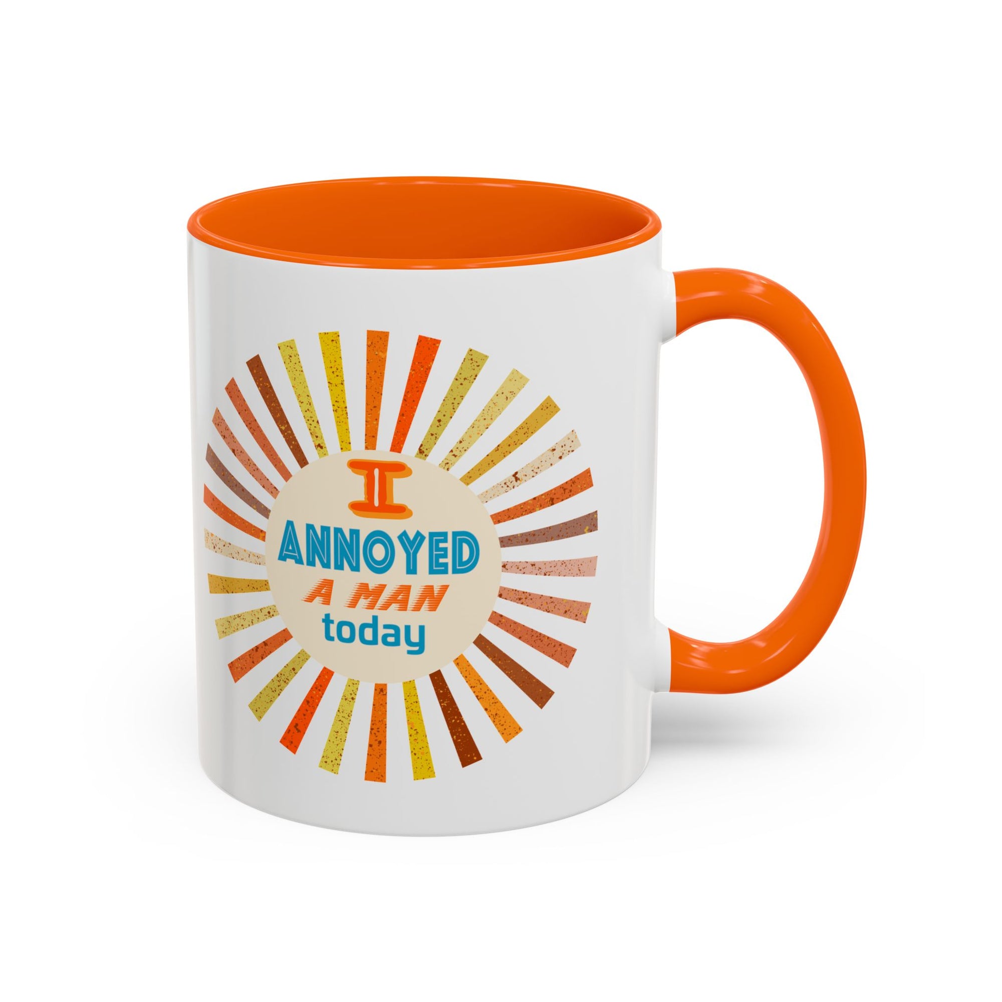 I Annoyed a Man Today, Retro Sunburst Coffee Mug