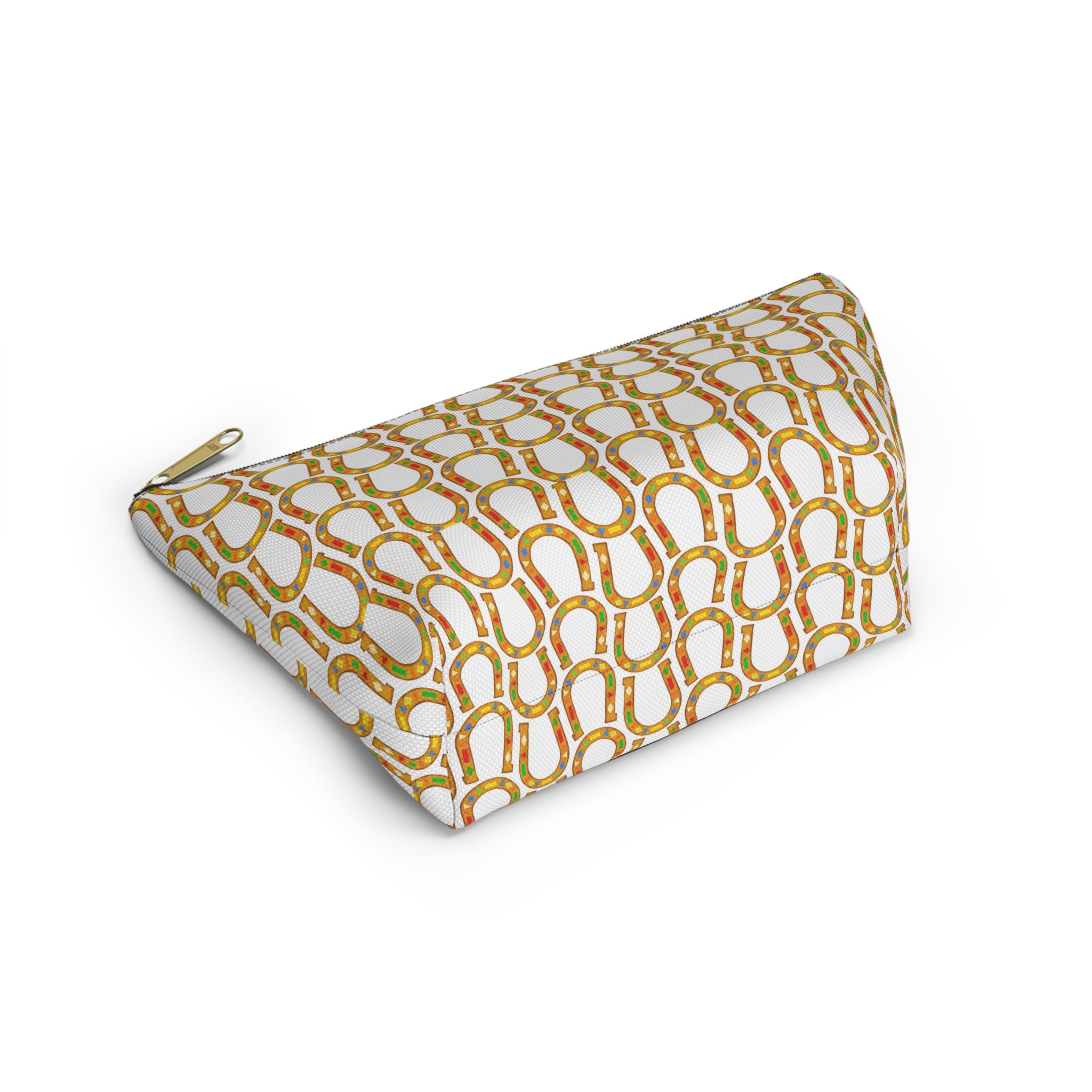 Horseshoe Pattern Accessory Pouch — Lucky Cosmetic Bag
