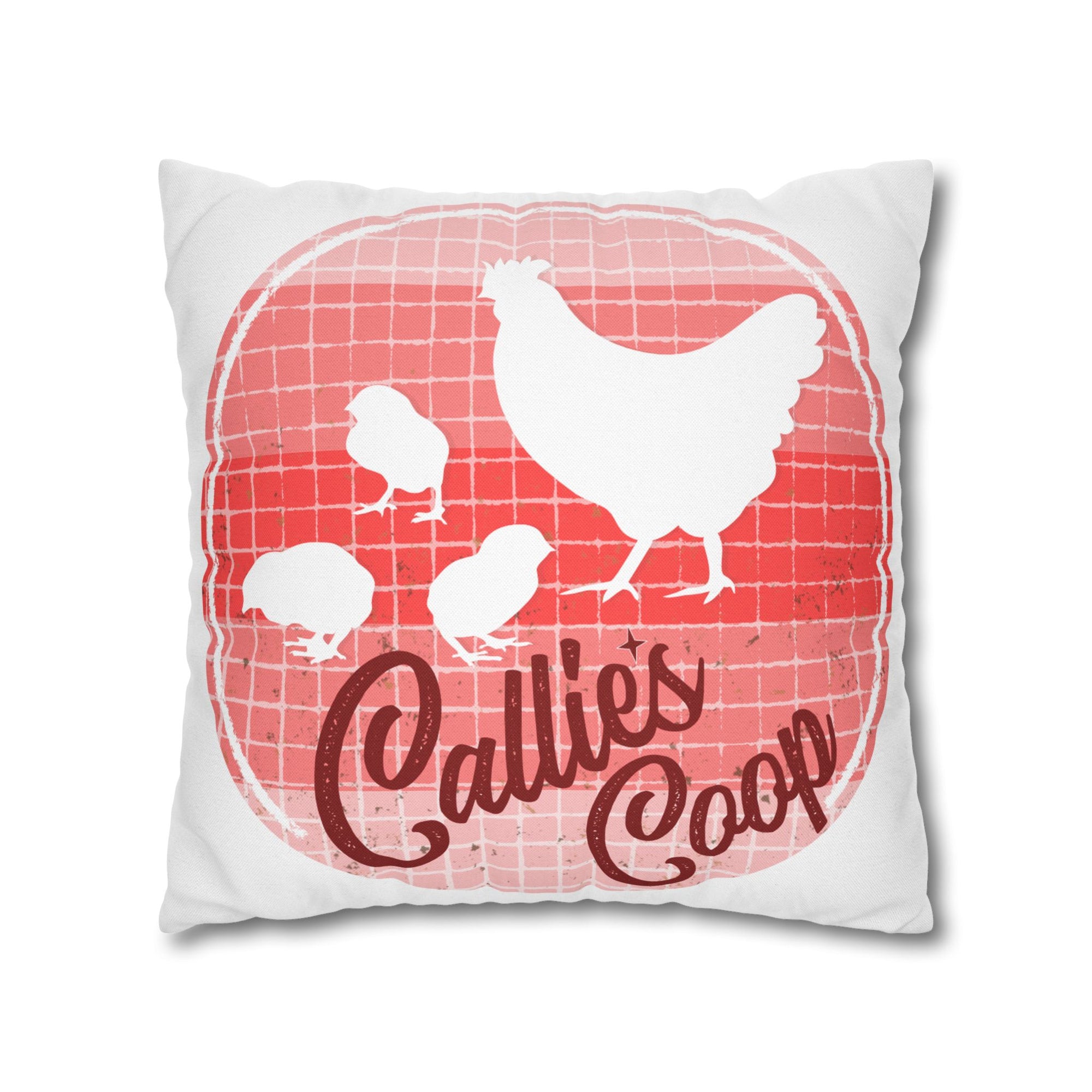 Callie's Coop Chicken Mom , Custom Pillow Case