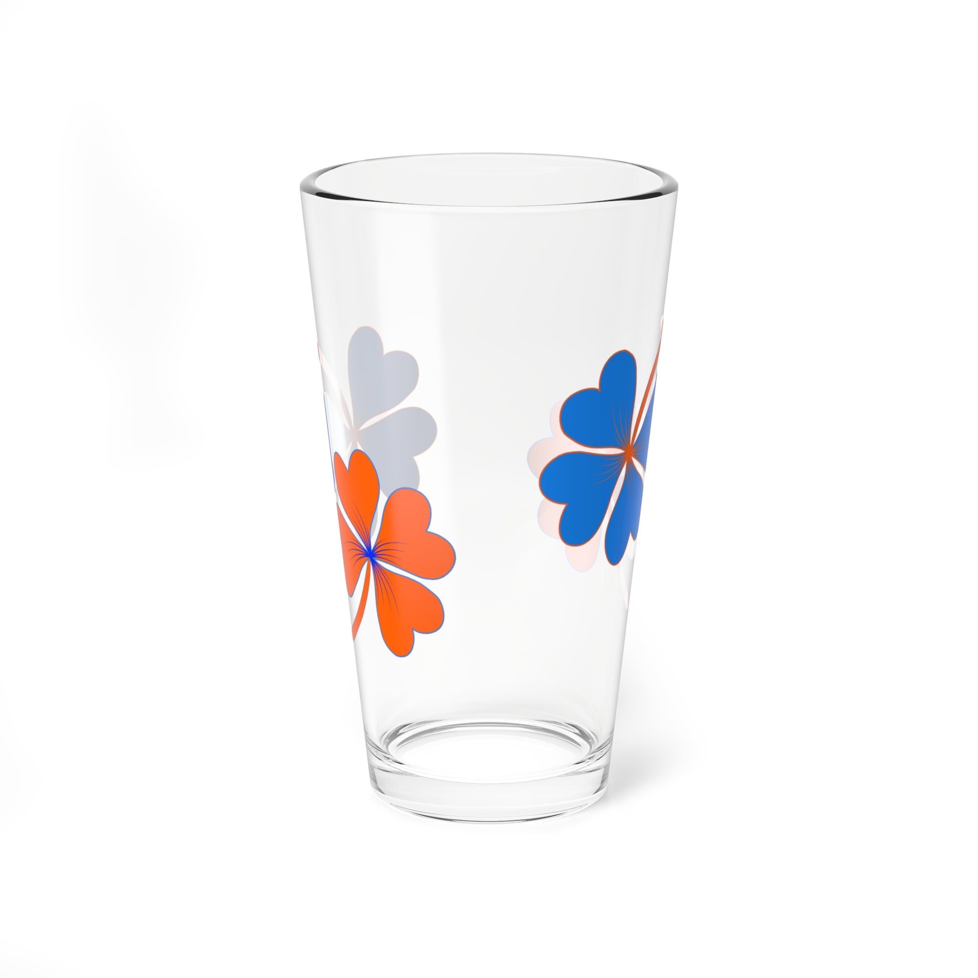 Lucky Boise Blue & Orange Mixing Glass, 16oz
