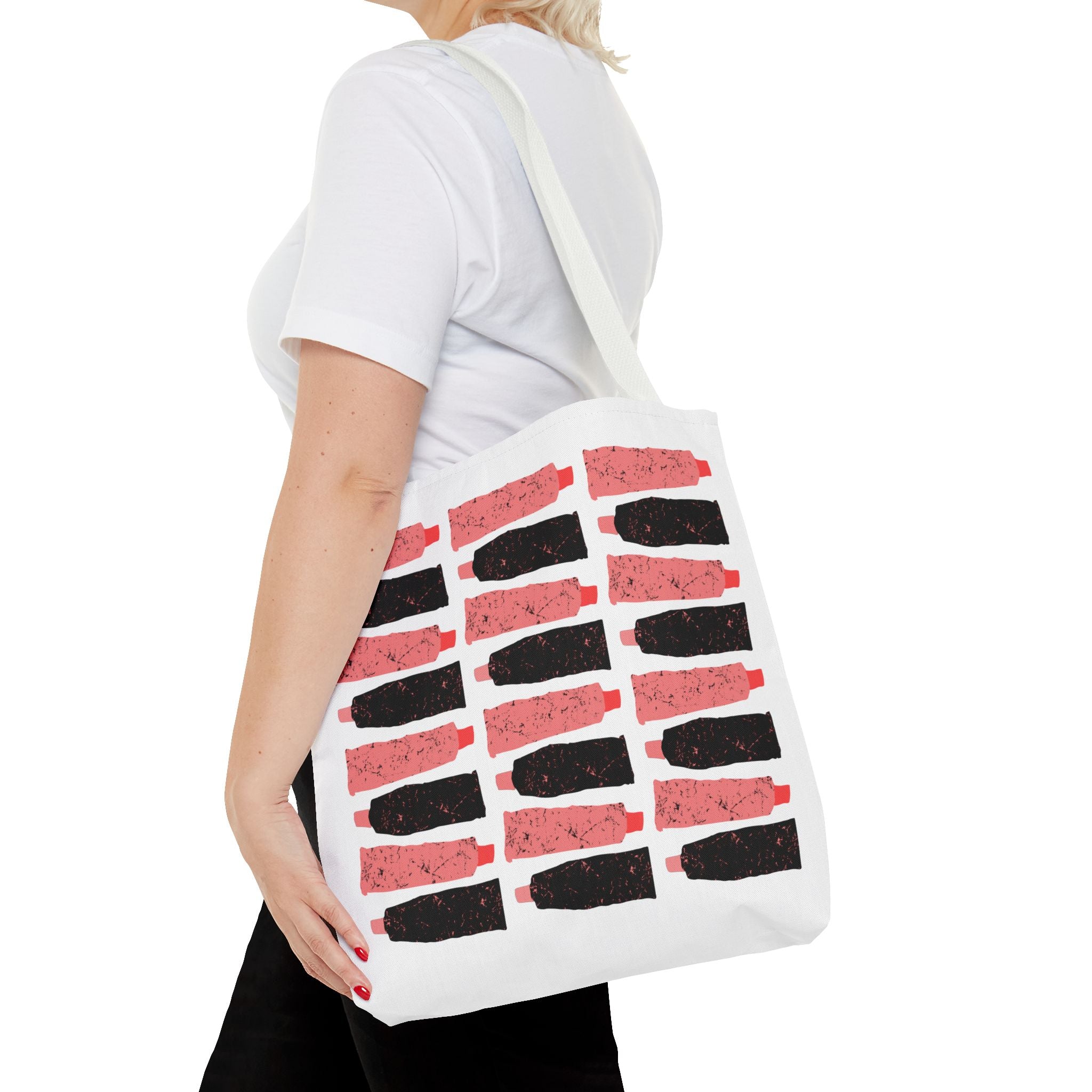 Hair Stylist Scissors & Comb Pattern Tote Bag — Salon Tools All-Over Print