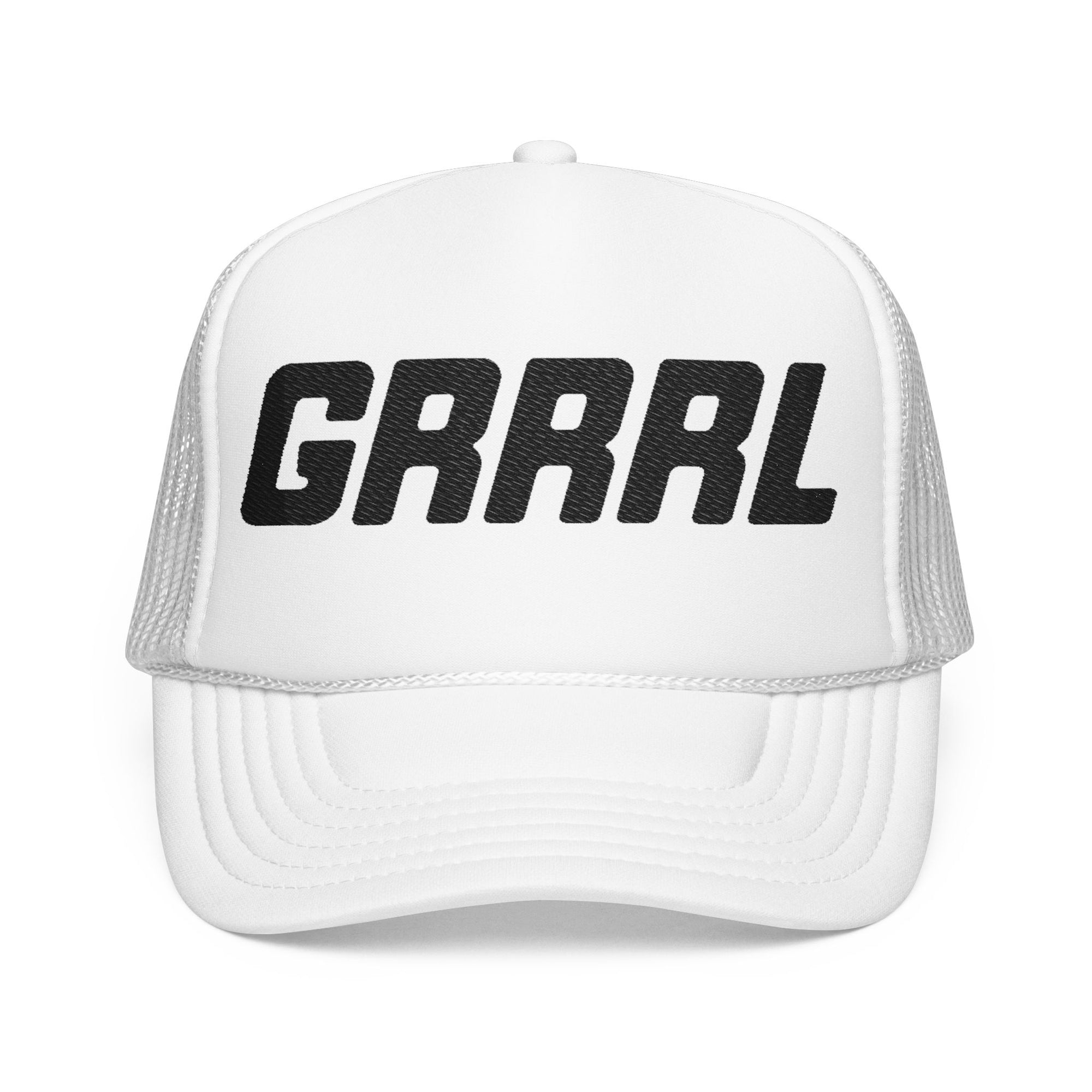Grrrl Embroidered Trucker Hat – Bold Feminist Foam Cap
