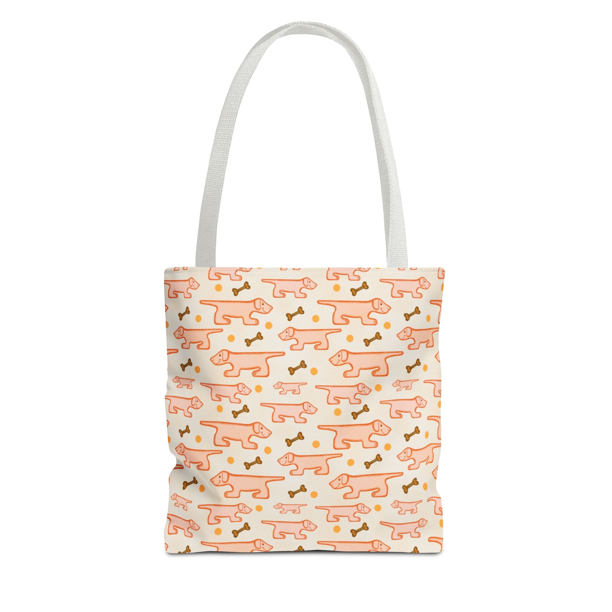 Weiner Tote Bag | Cute Sausage Dog Repeat Print