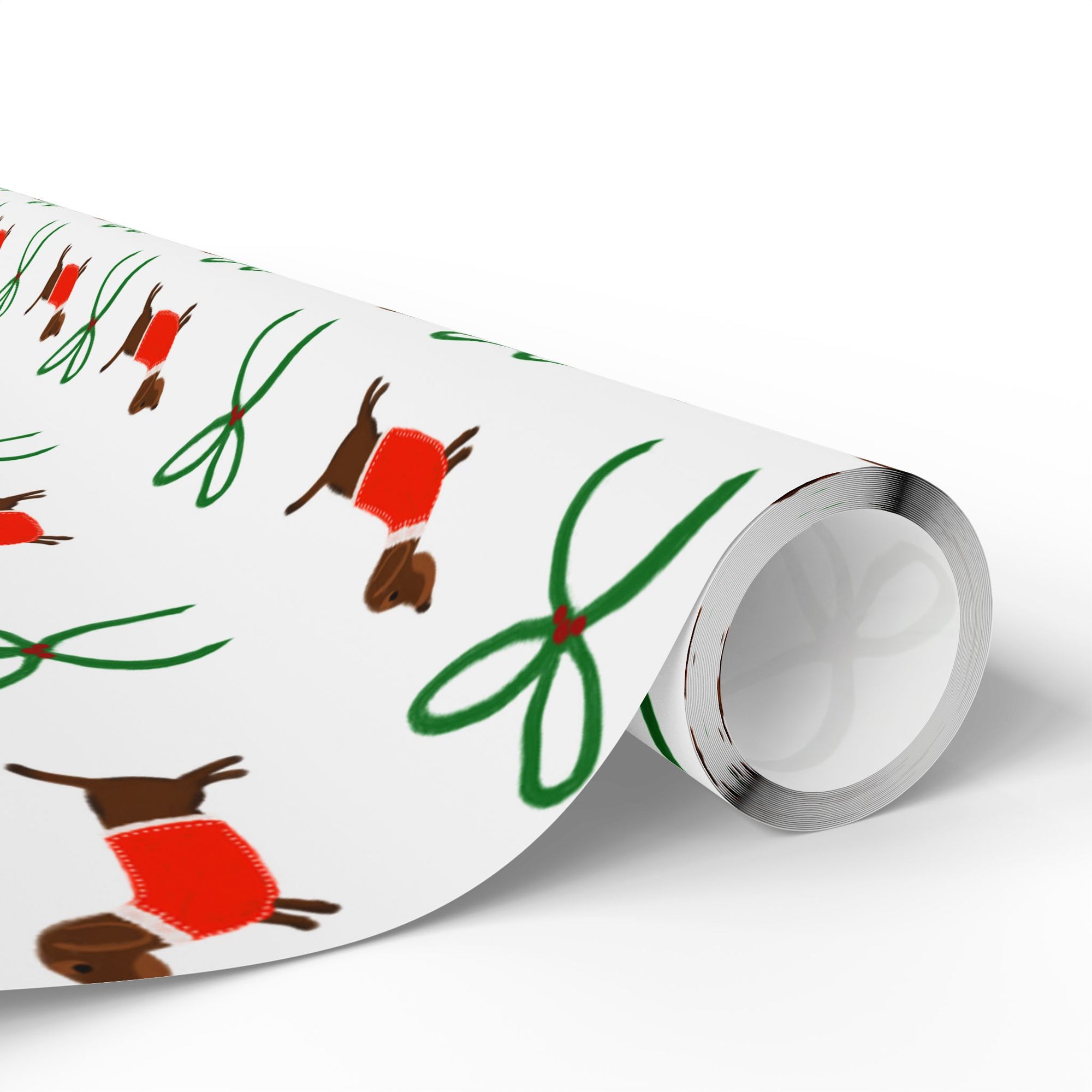 Christmas Dachshund Wrapping Paper Roll