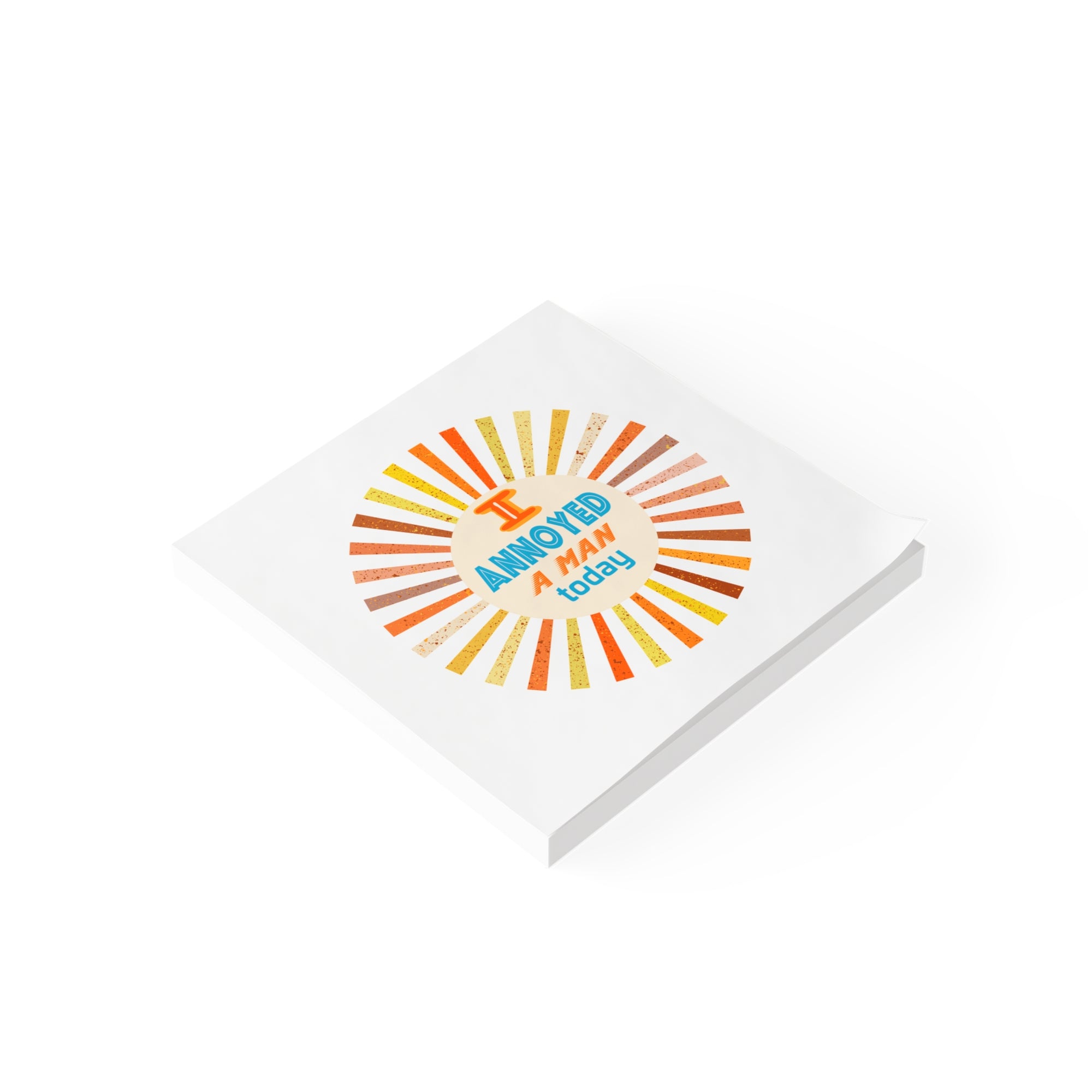 I’m Annoyed a Man Today Post-it Note Pad — Funny Retro Office Sticky Notes