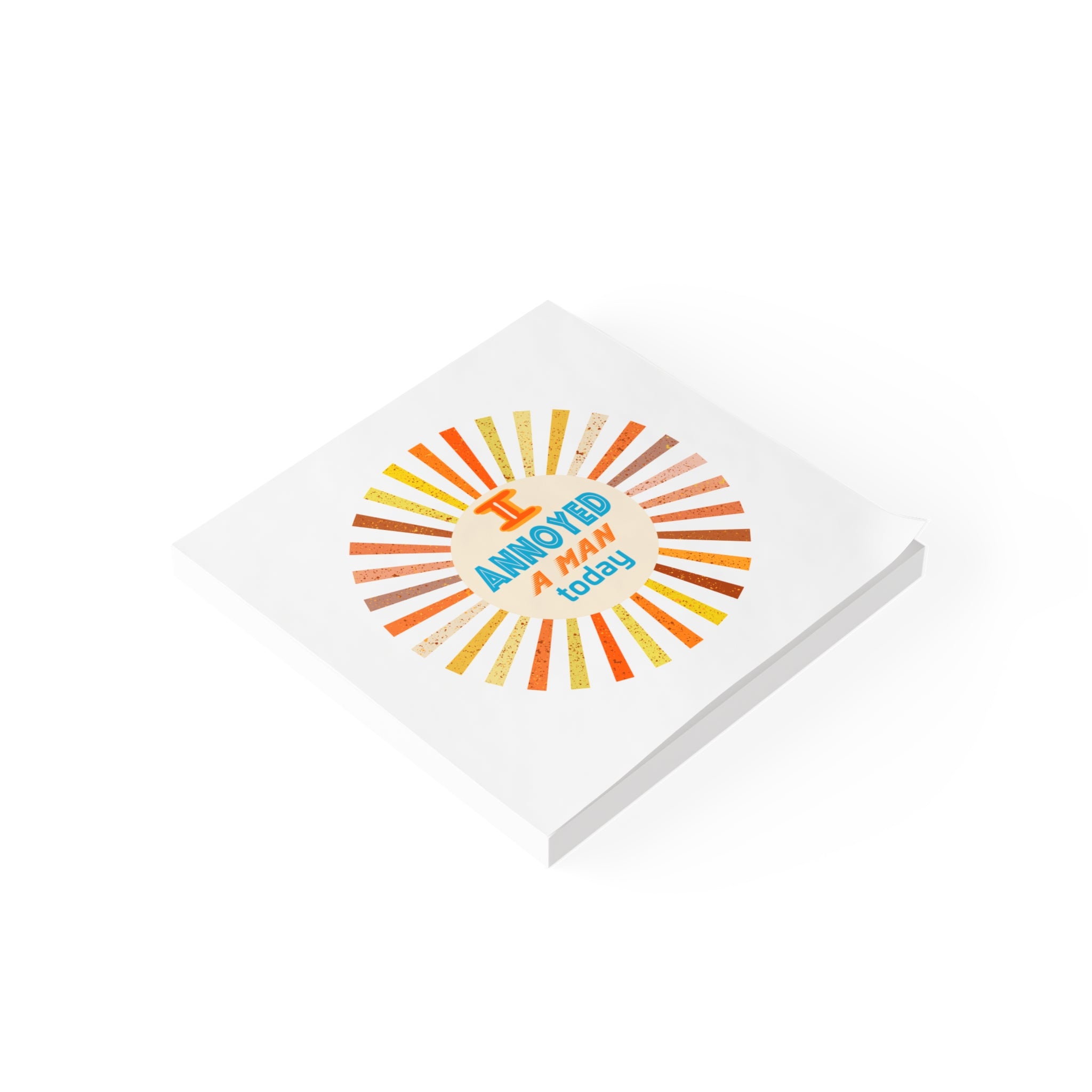 I’m Annoyed a Man Today Post-it Note Pad — Funny Retro Office Sticky Notes