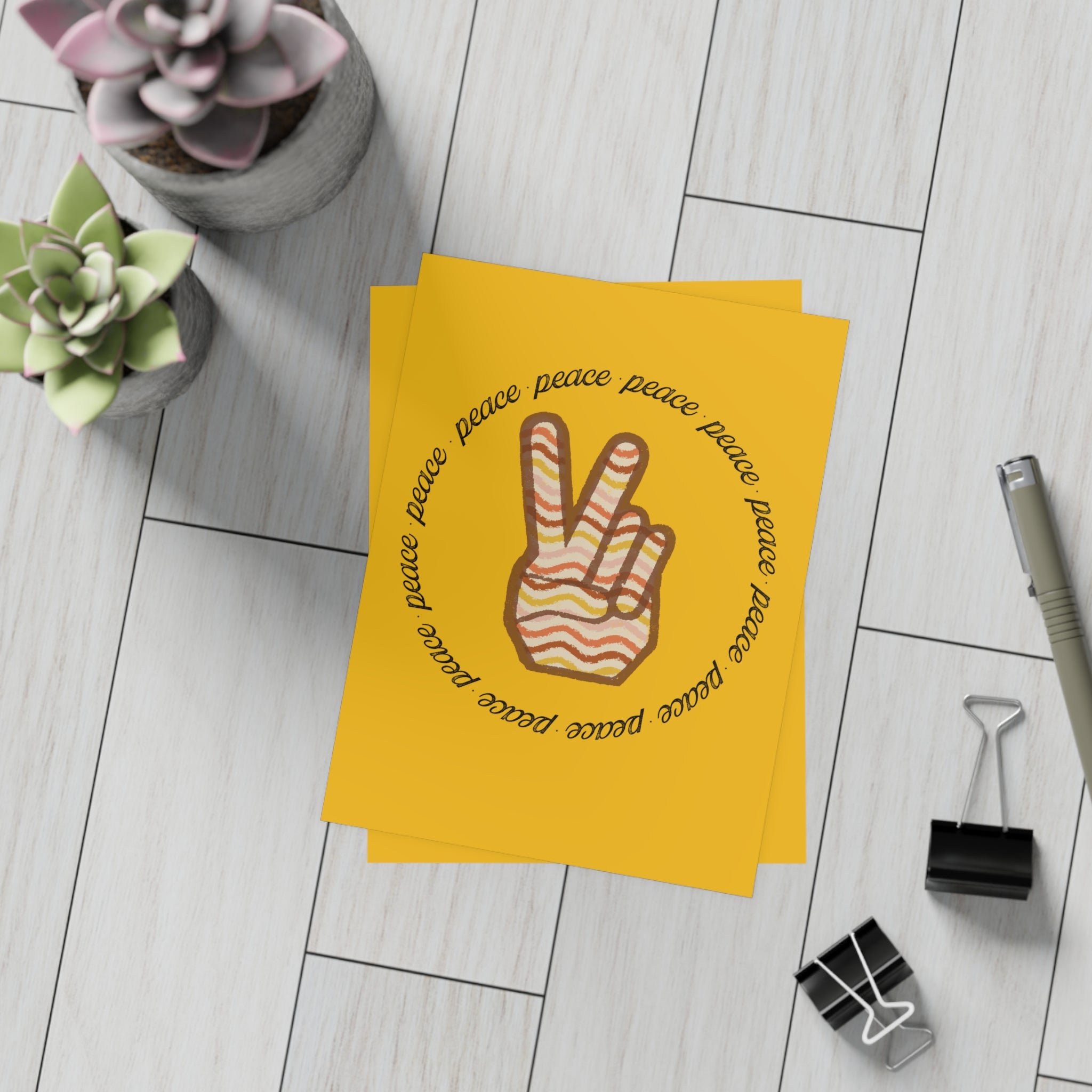 Peace & Good Luck Postcard Bundles (envelopes included)