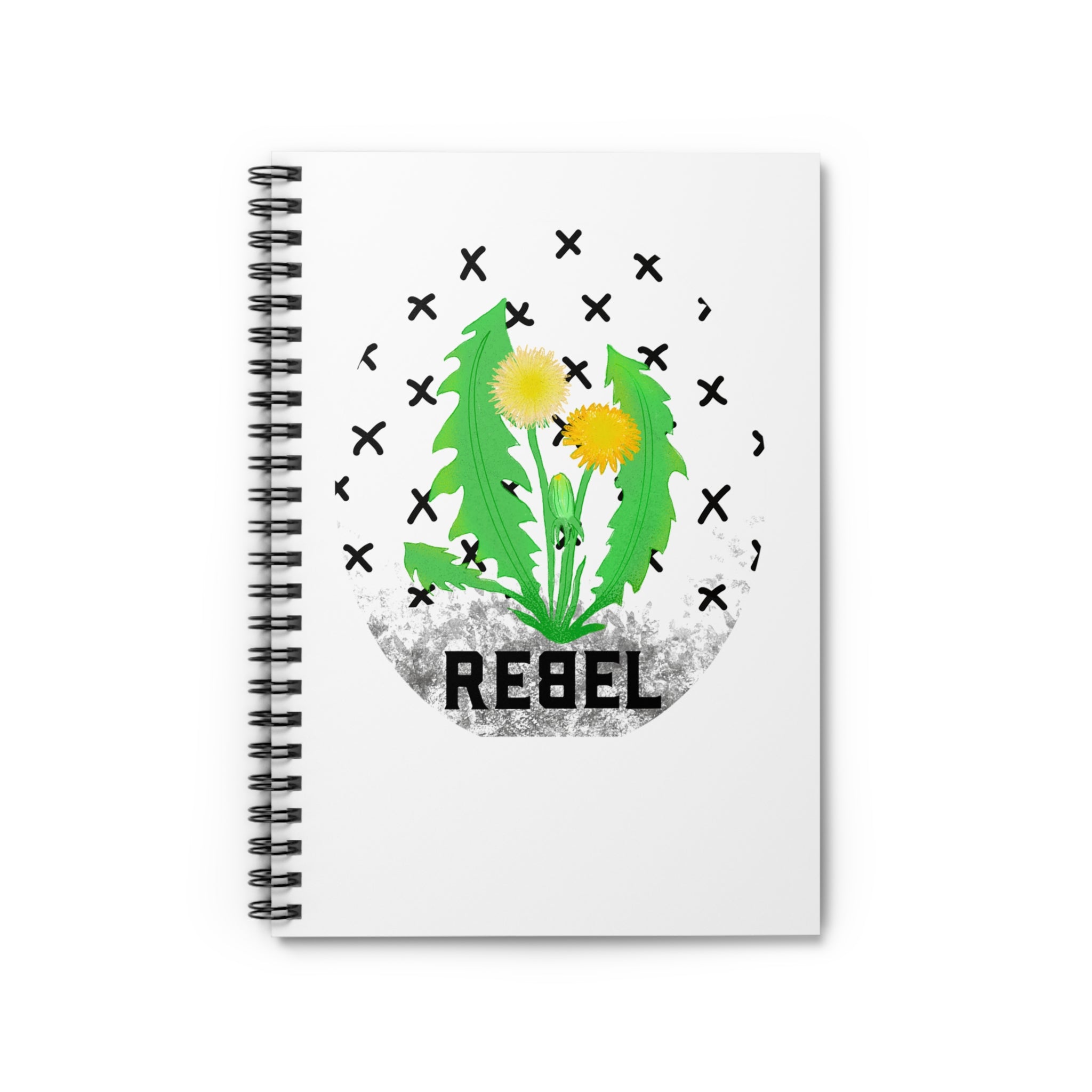 Rebel Dandelion Spiral Notebook