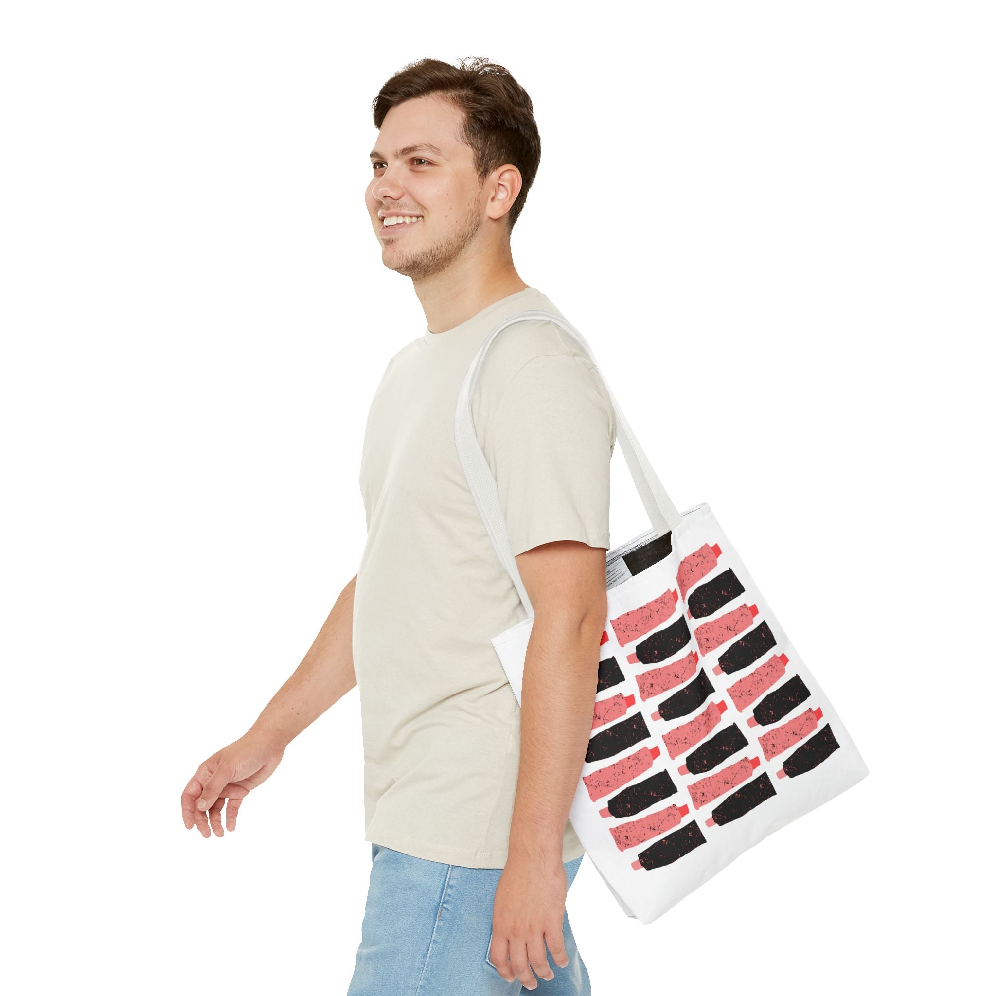 Hair Stylist Scissors & Comb Pattern Tote Bag — Salon Tools All-Over Print