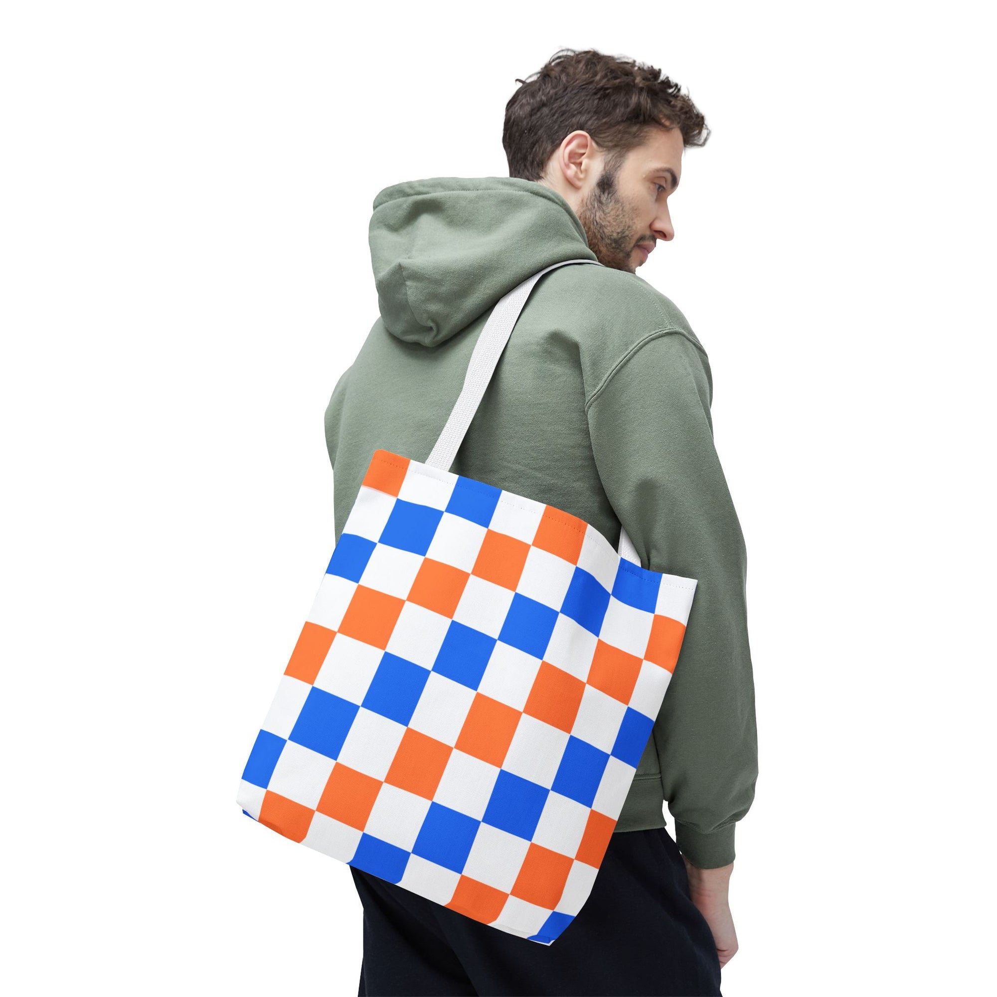 Broncos Checkerboard Tote Bag