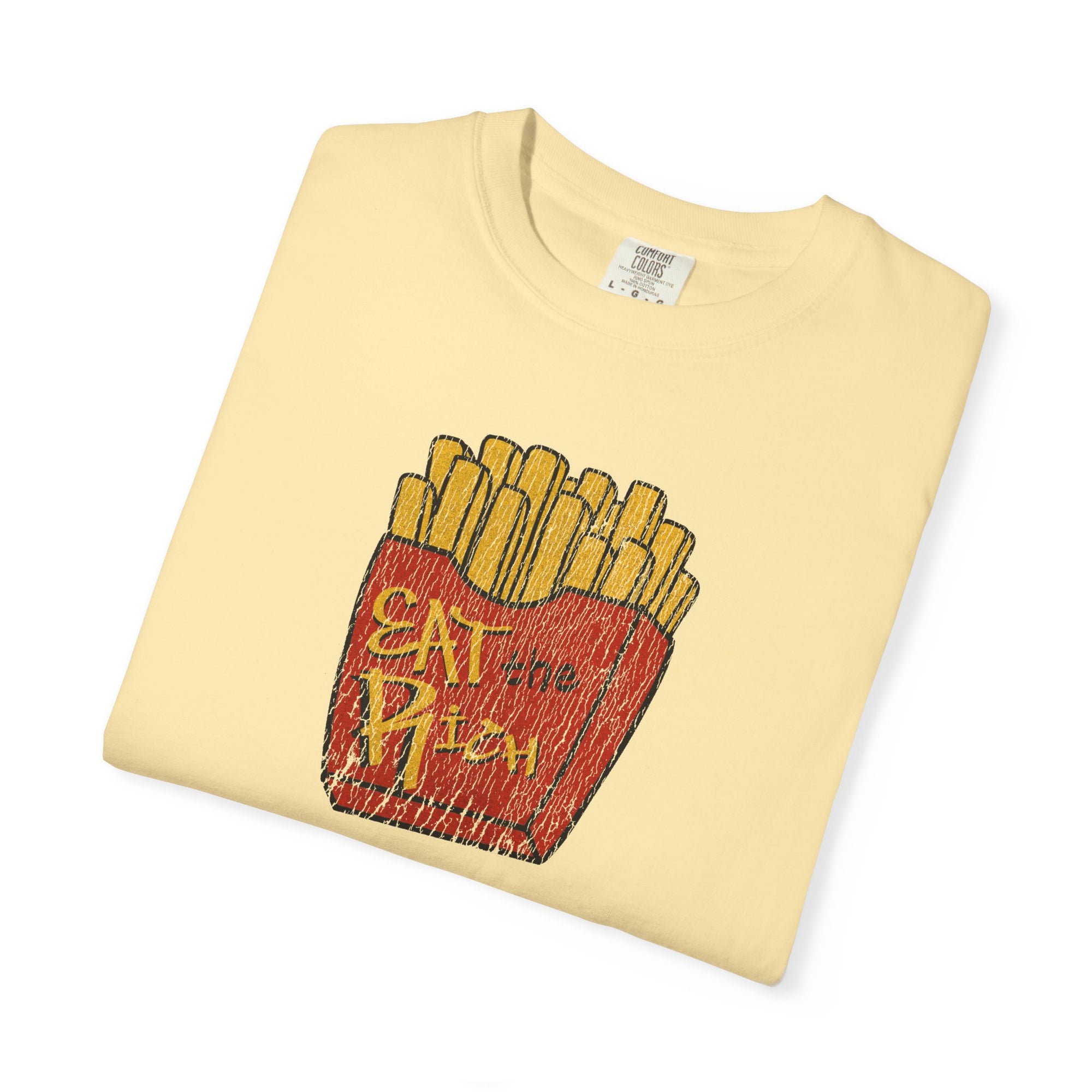 Eat The Rich Distressed Fries Tee