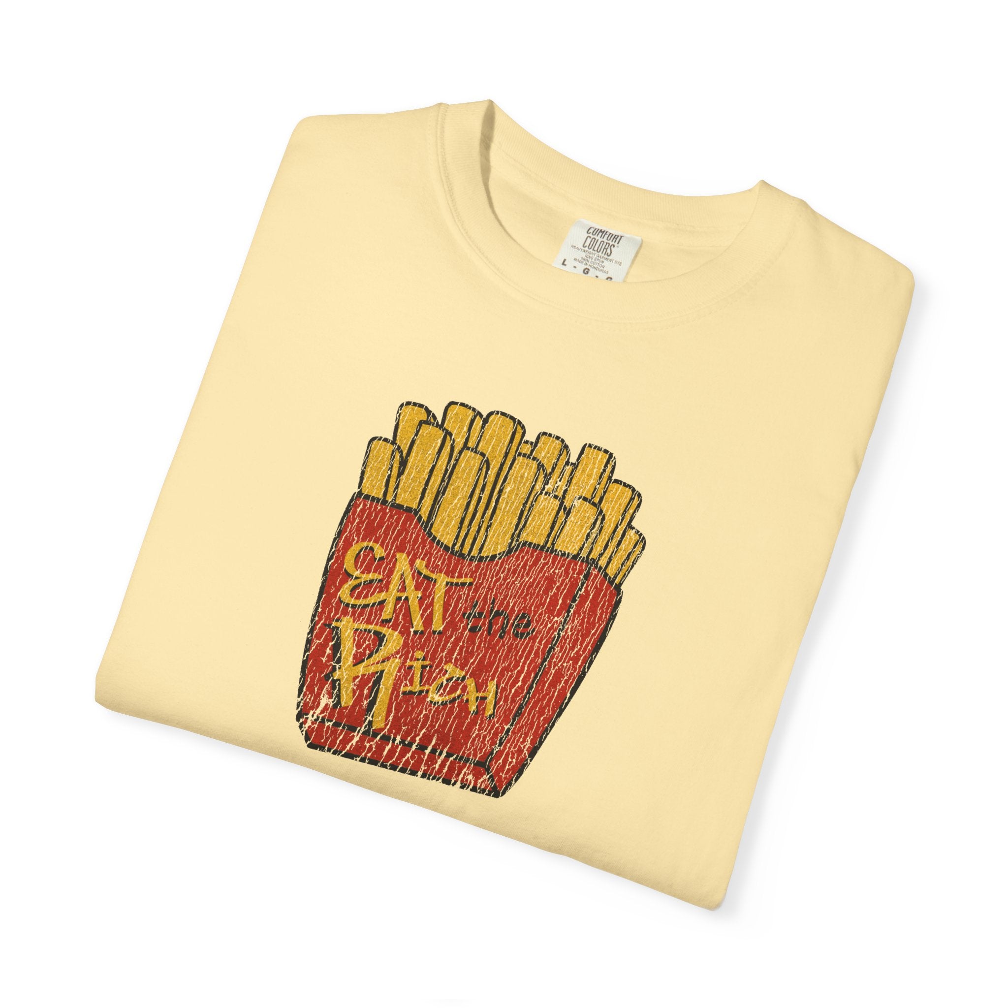 Eat The Rich Distressed Fries Tee