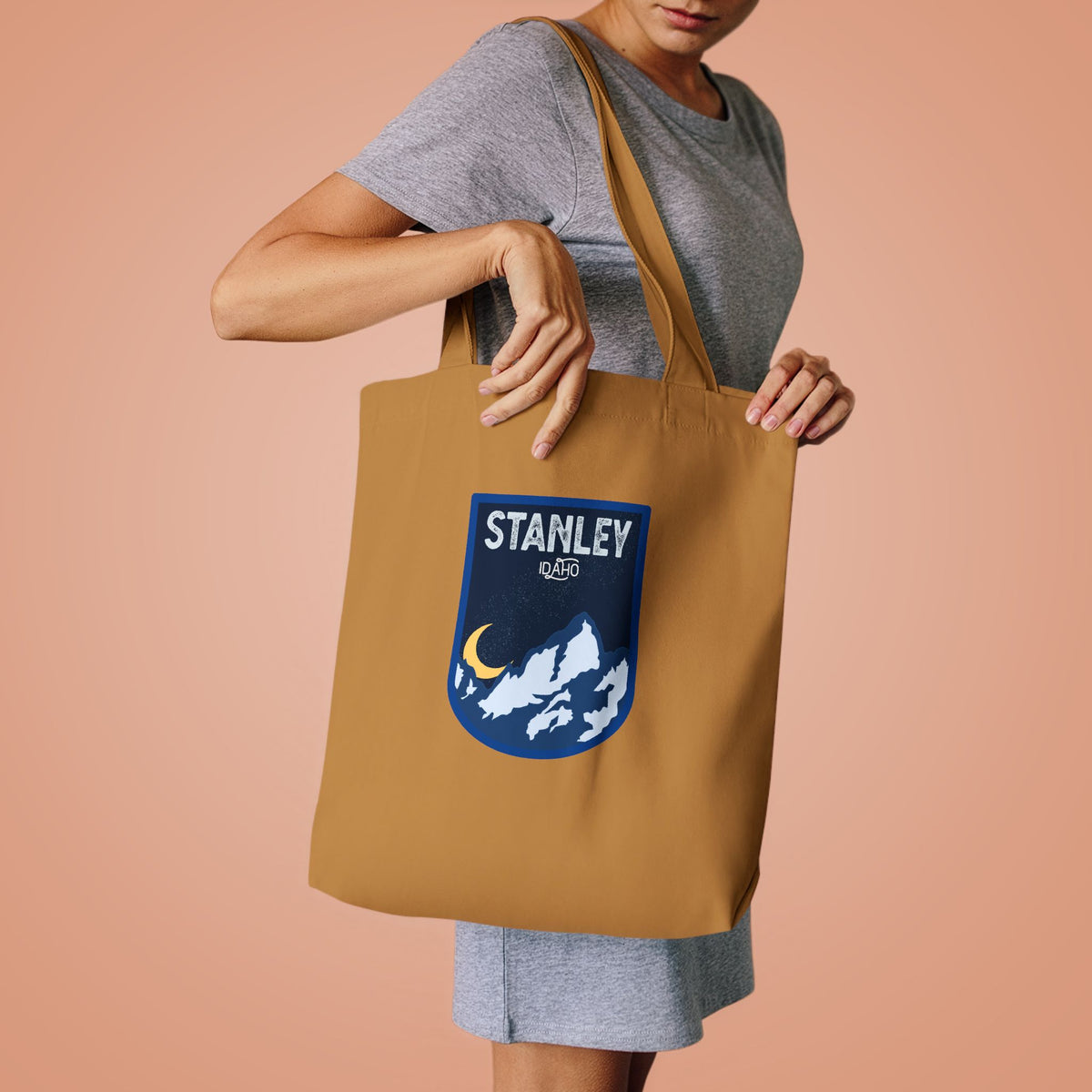 Stanley Mountain Night Cotton Tote Bag