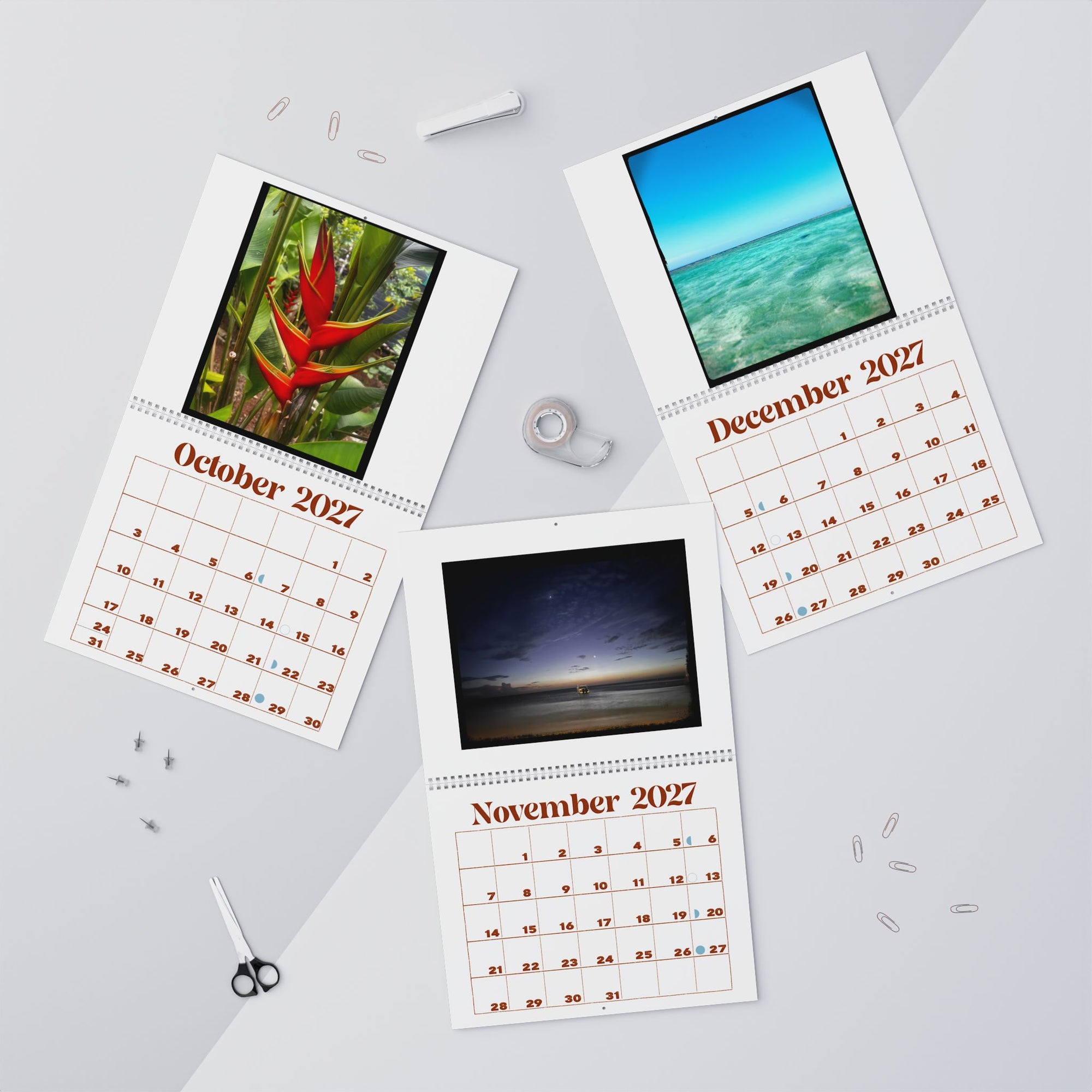 Roatan, Honduras Sloth Calendar, Beach Vibes 2027 Calendar