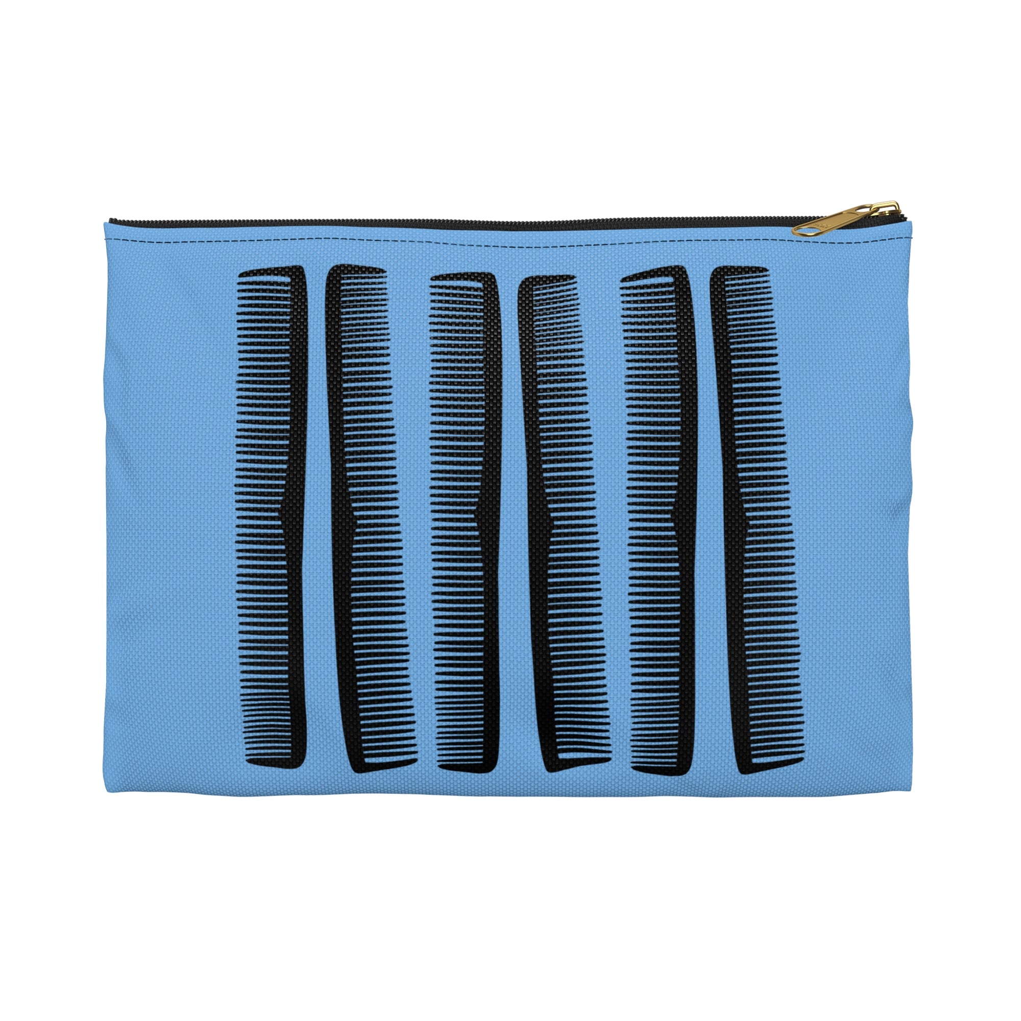 Comb Blue Comb Pattern Accessory Pouch