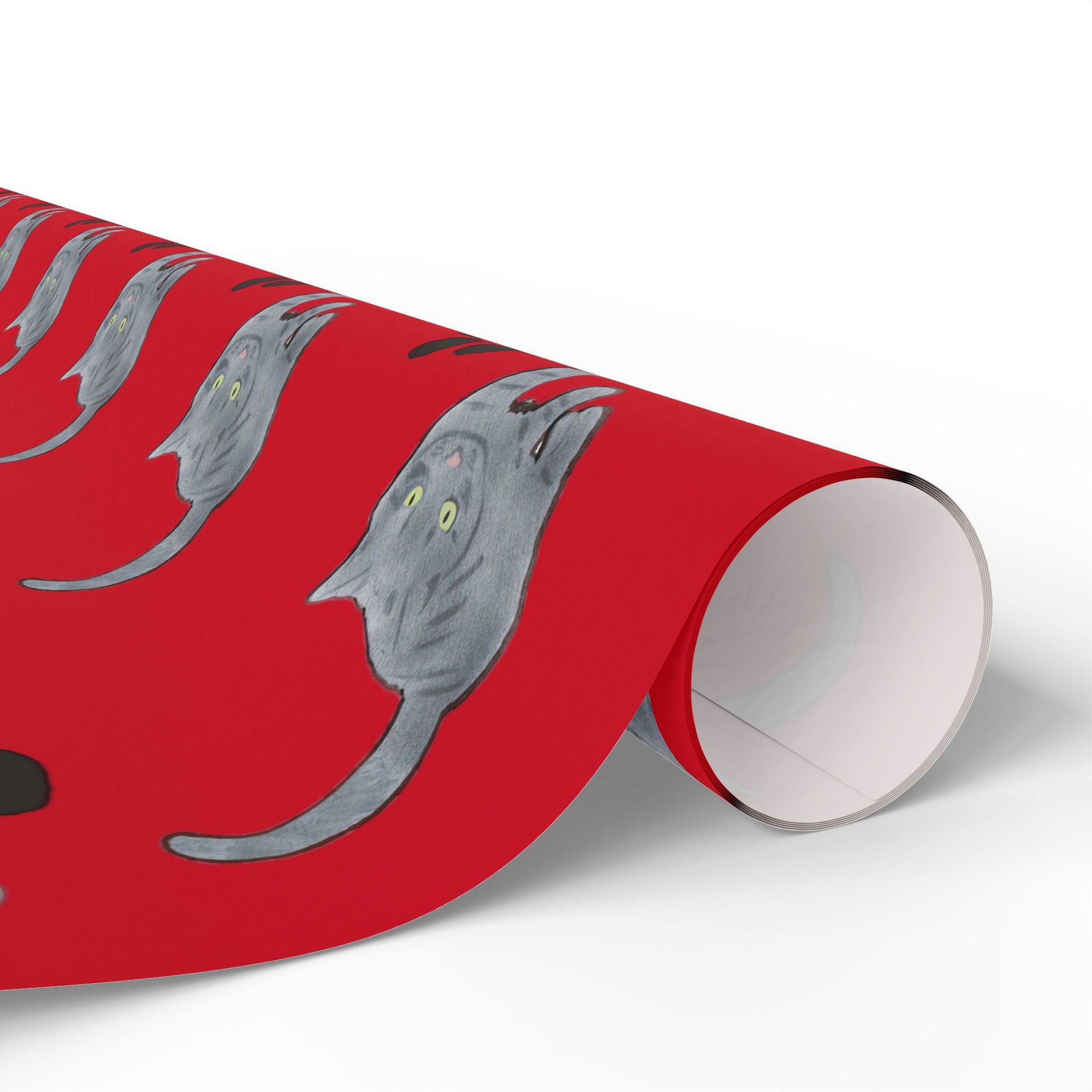 Cat Paw Print Wrapping Paper