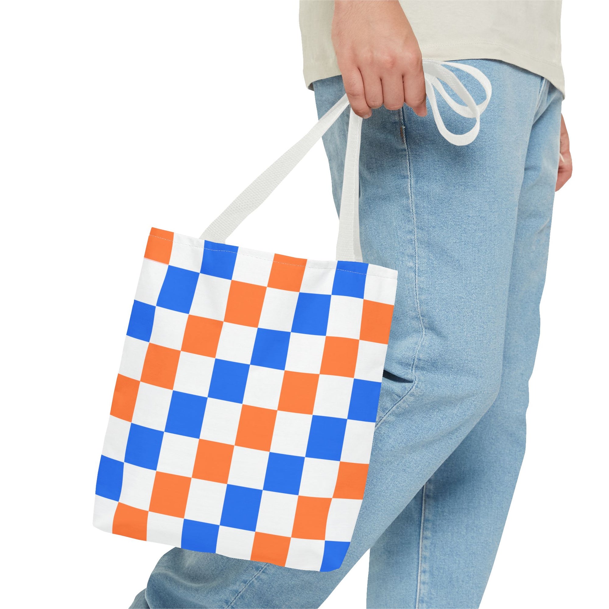 Broncos Checkerboard Tote Bag