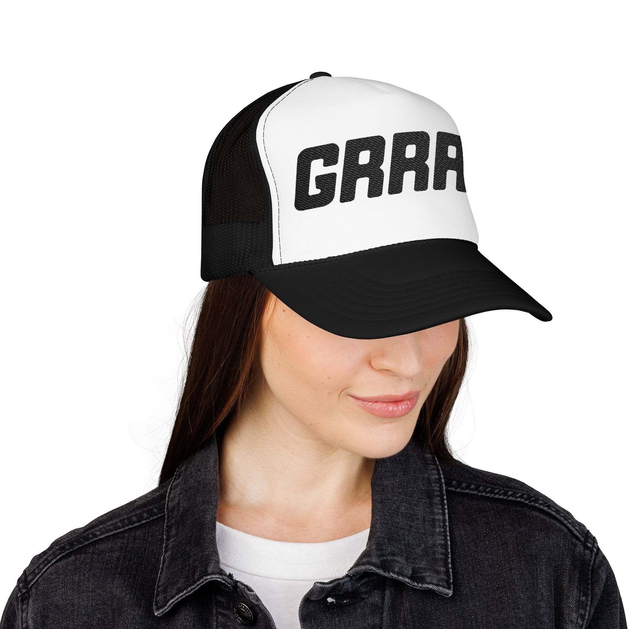 Grrrl Embroidered Trucker Hat – Bold Feminist Foam Cap