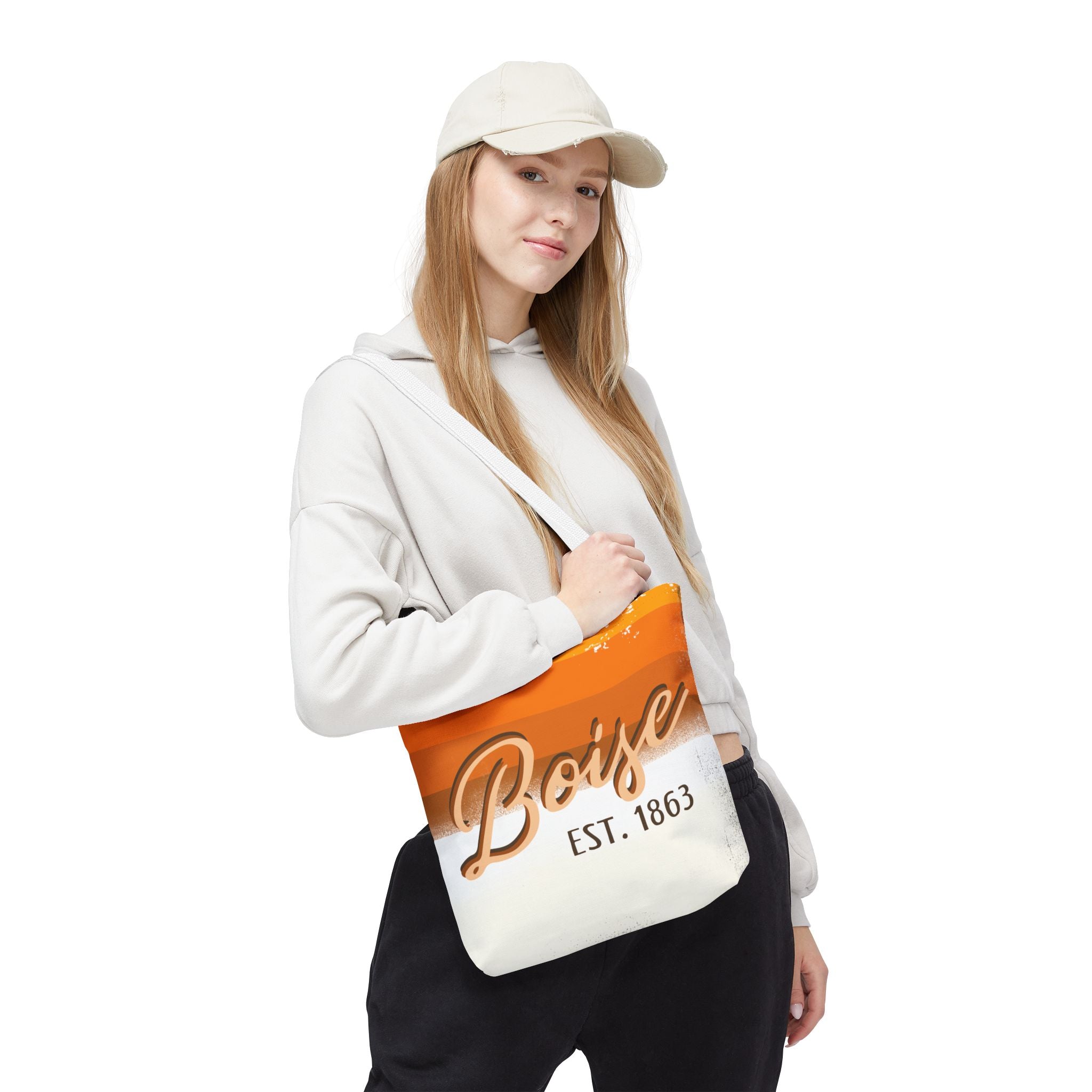 Boise Est. 1863 Tote Bag — Retro Orange City Pride Tote