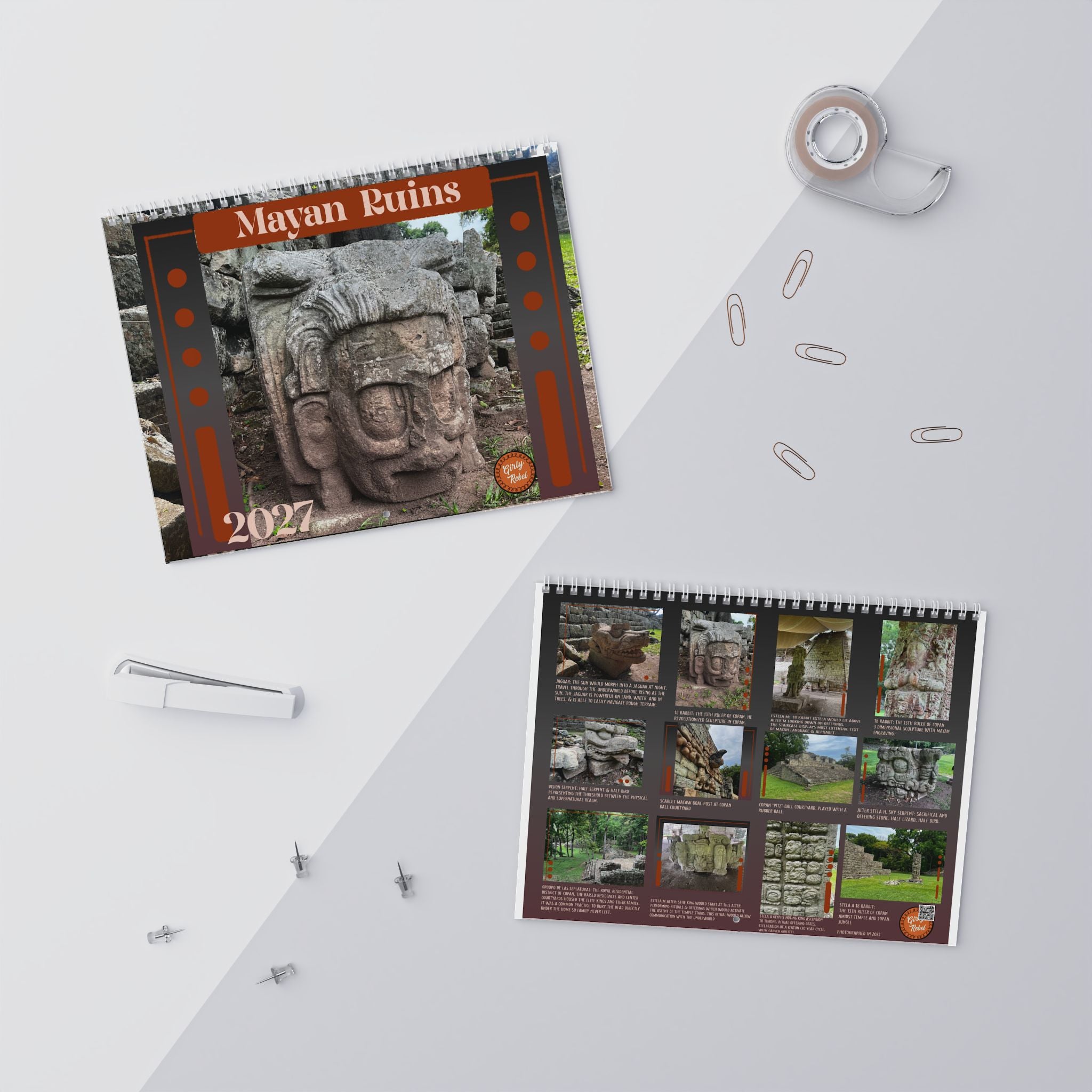 Mayan Ruins 2027 Wall Calendar