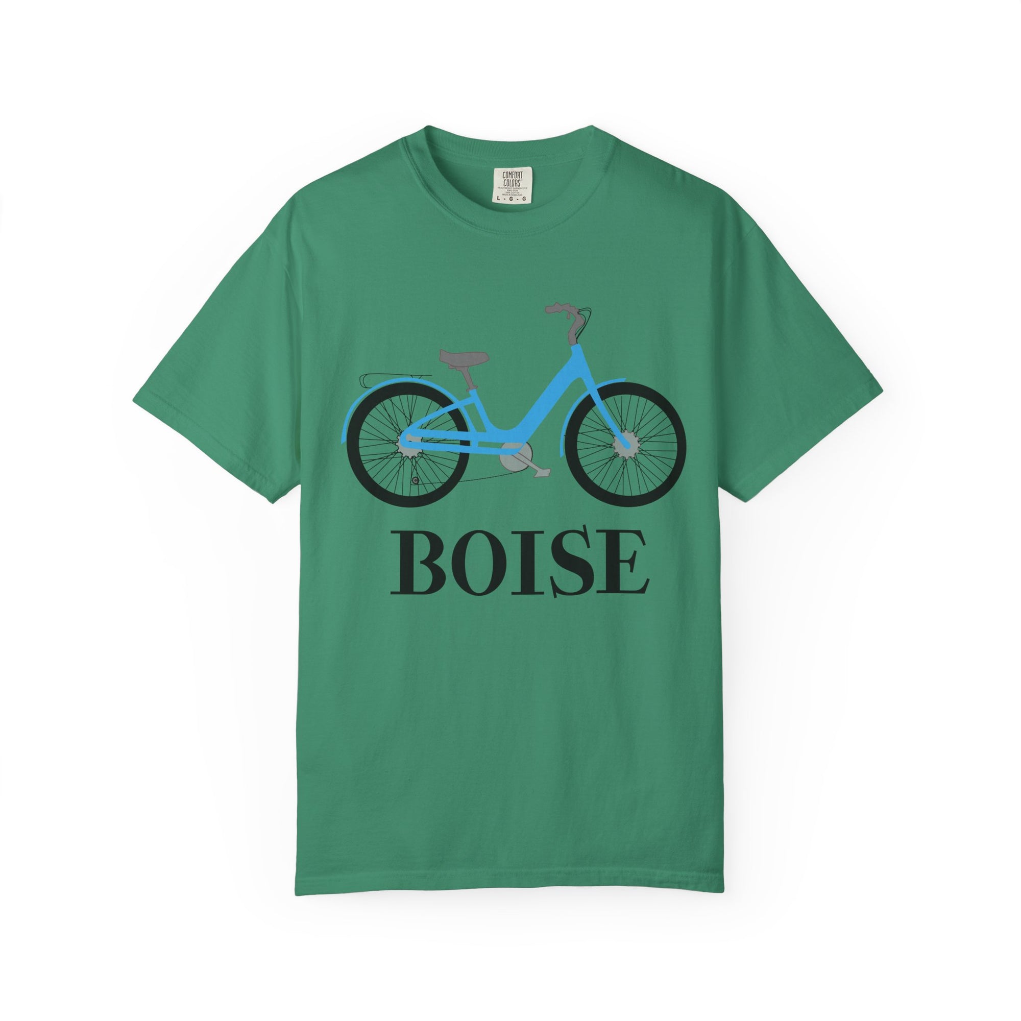 Boise Bicycle T-Shirt, Casual Bike Apparel, Gift for Cycling Enthusiasts, Comfortable Summer Tee, Unisex Graphic T-Shirt