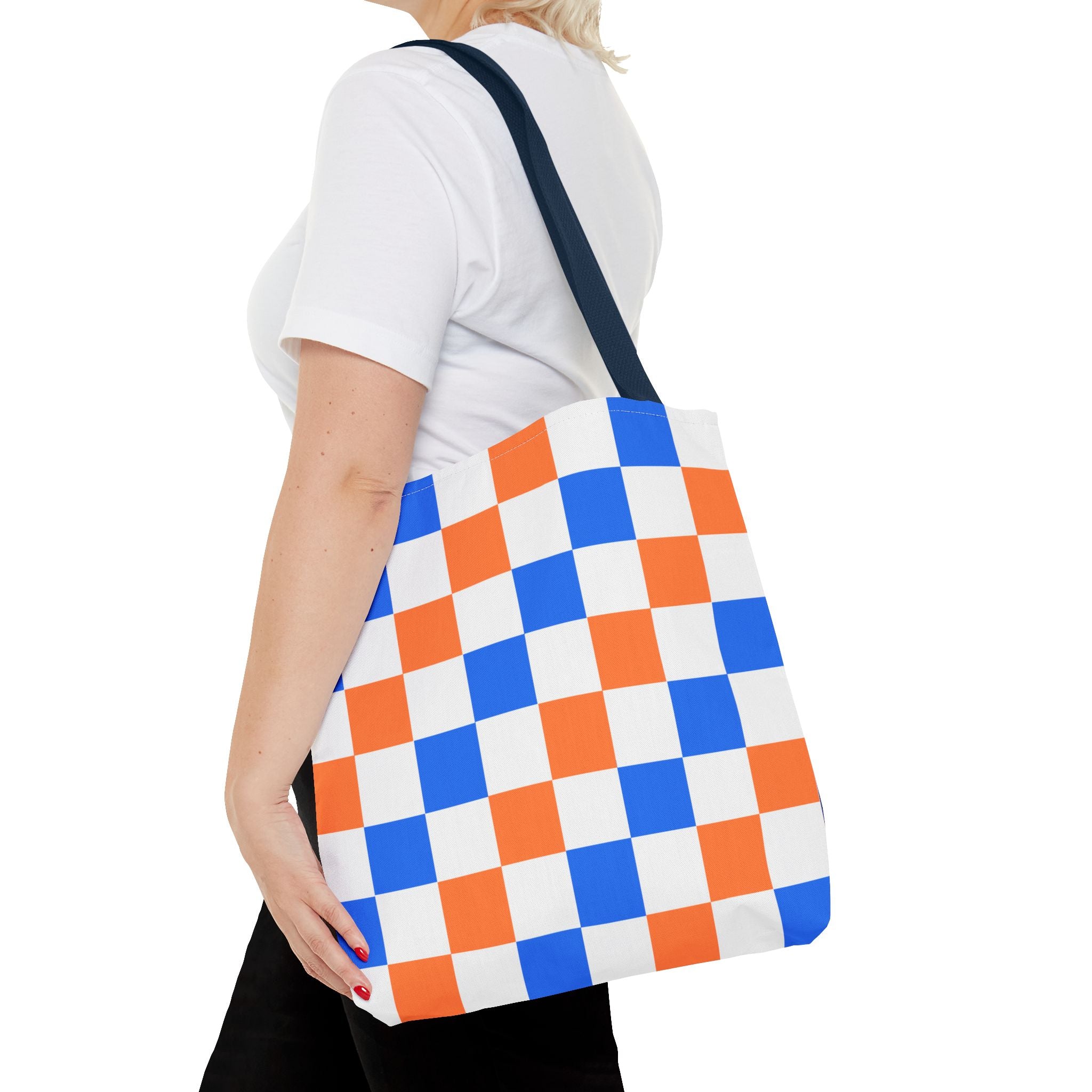 Broncos Checkerboard Tote Bag