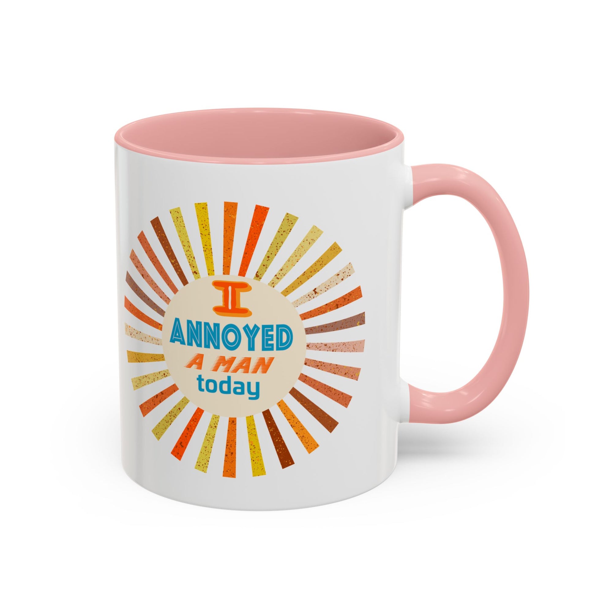 I Annoyed a Man Today, Retro Sunburst Coffee Mug