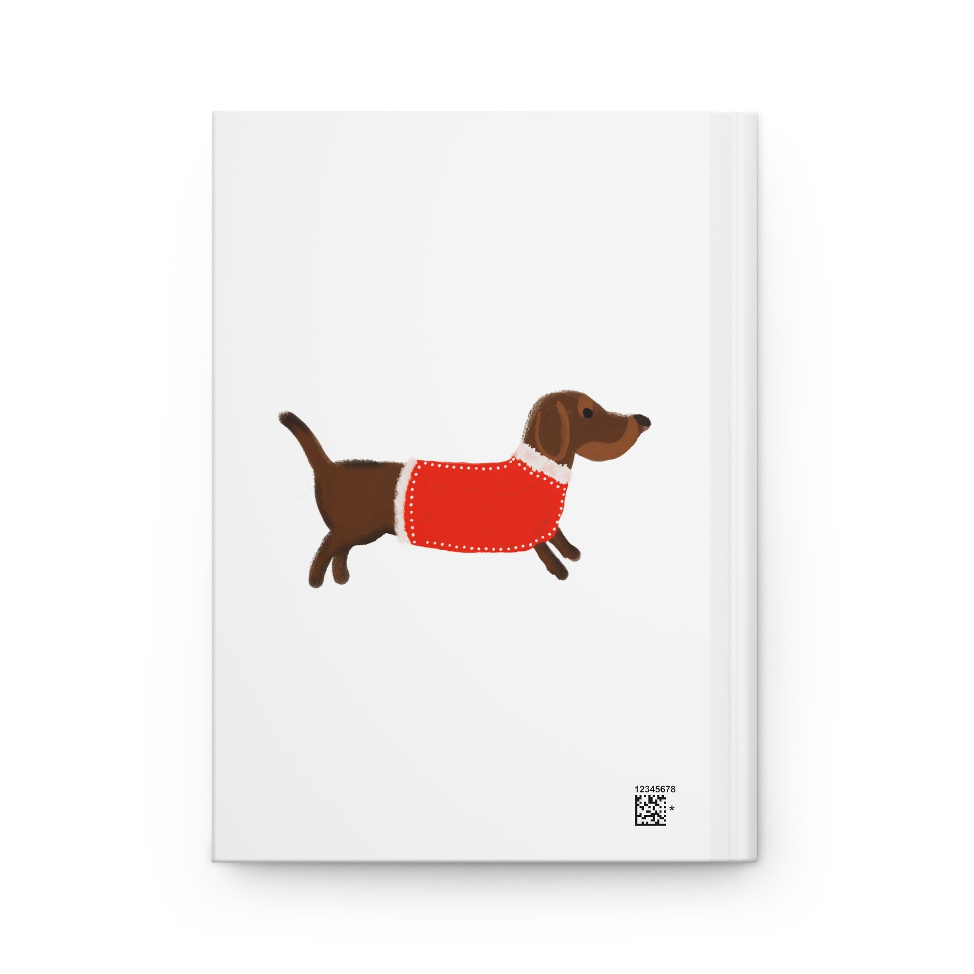 Dachshund Notebook – Cute Wiener Dog Journal with Red Sweater Hardcover