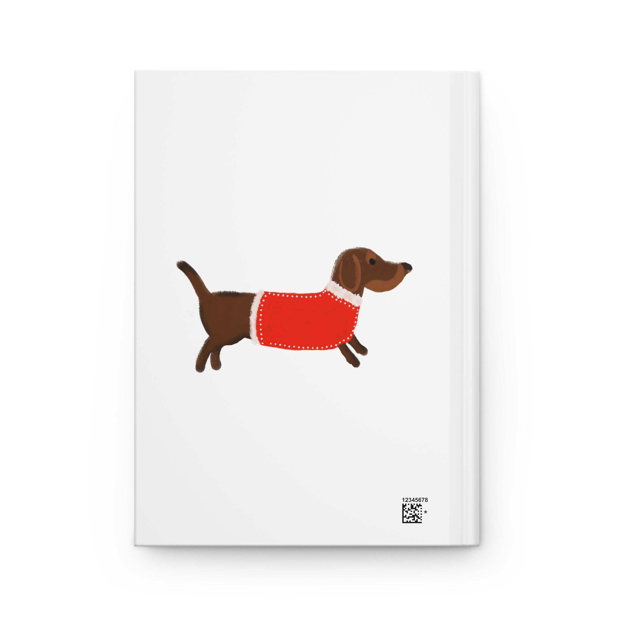 Dachshund Notebook – Cute Wiener Dog Journal with Red Sweater Hardcover