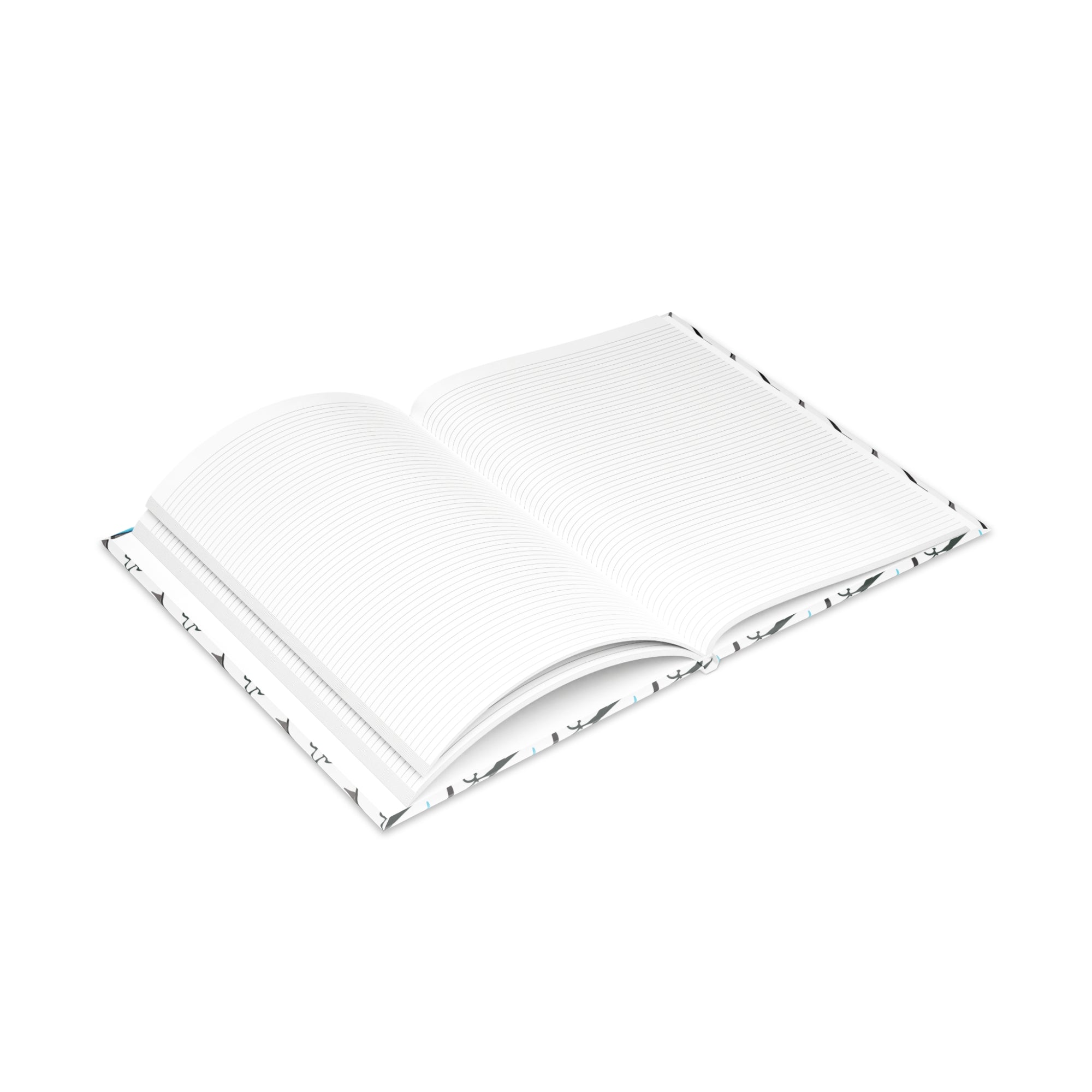 Stylist's Tools Hardcover Notebook | Scissors Brush Comb Pattern Journal