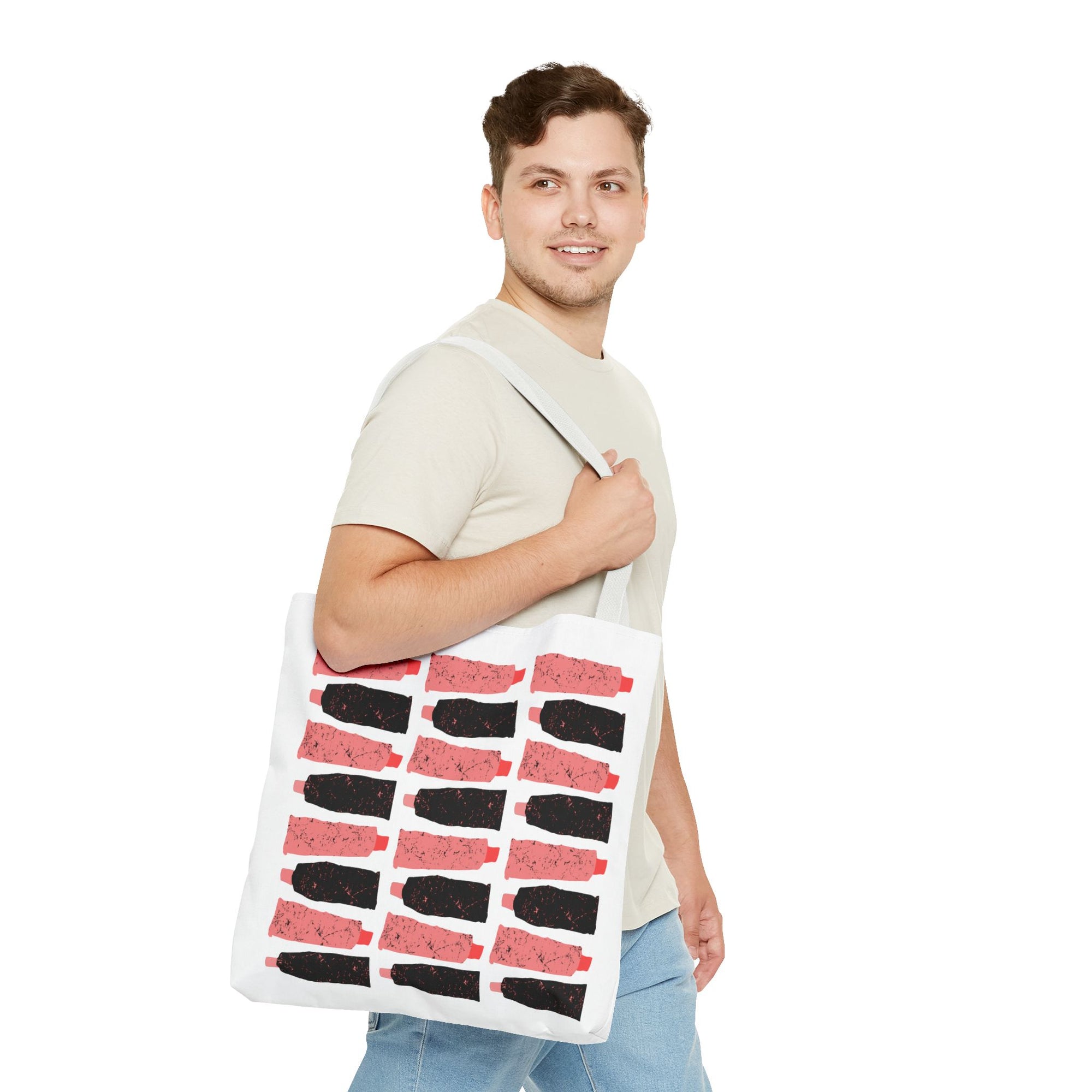 Hair Stylist Scissors & Comb Pattern Tote Bag — Salon Tools All-Over Print